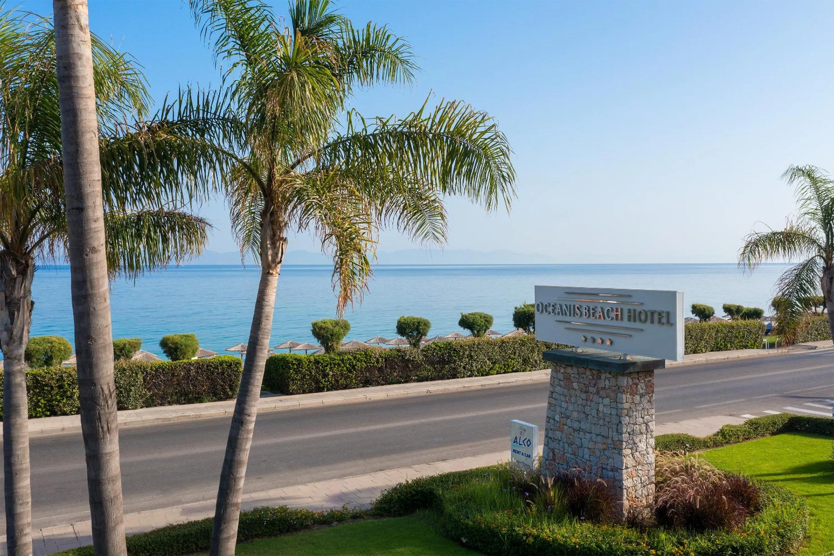 Facade/entrance in Oceanis Beach Hotel