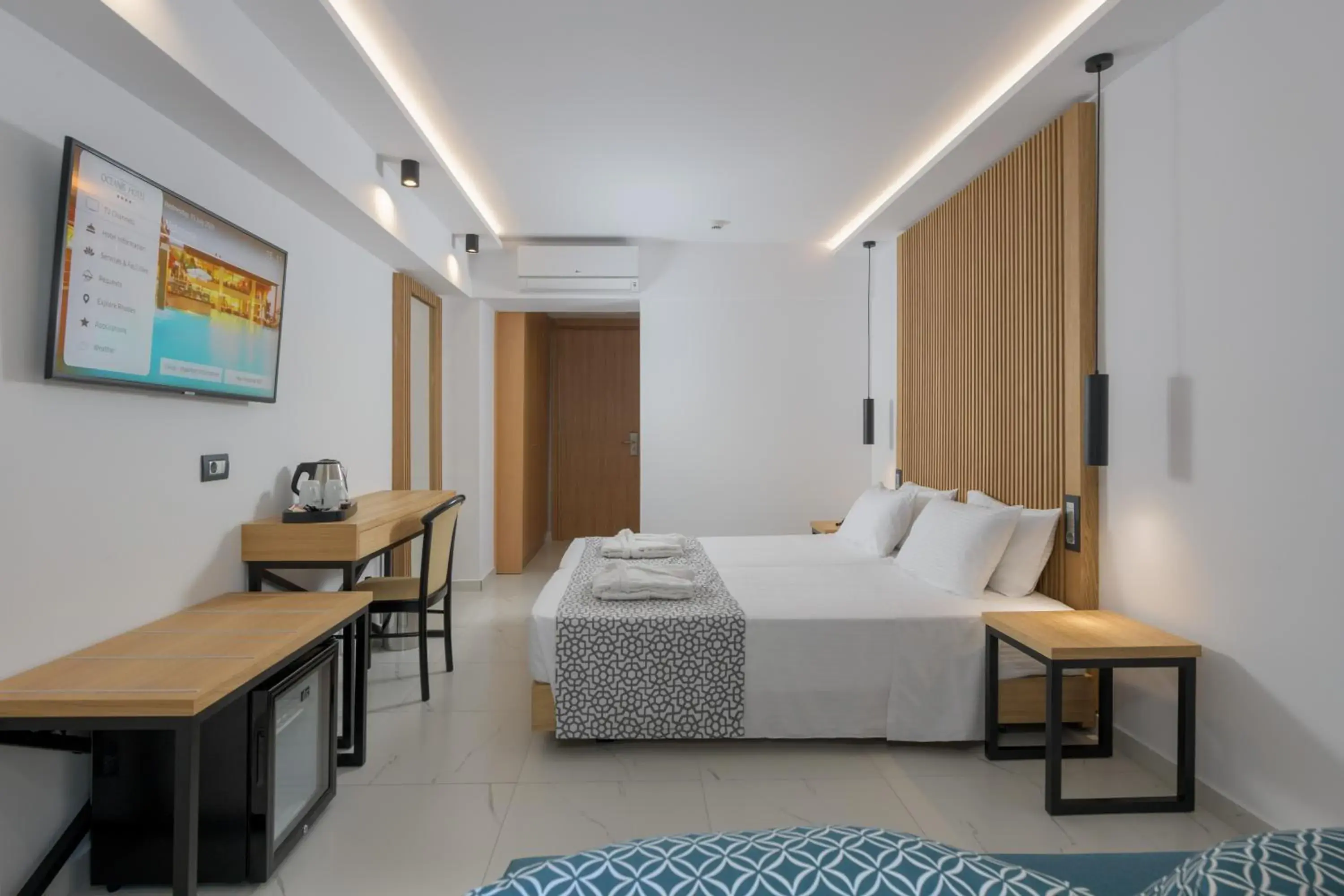 Bed in Oceanis Beach Hotel Bed in Oceanis Beach Hotel