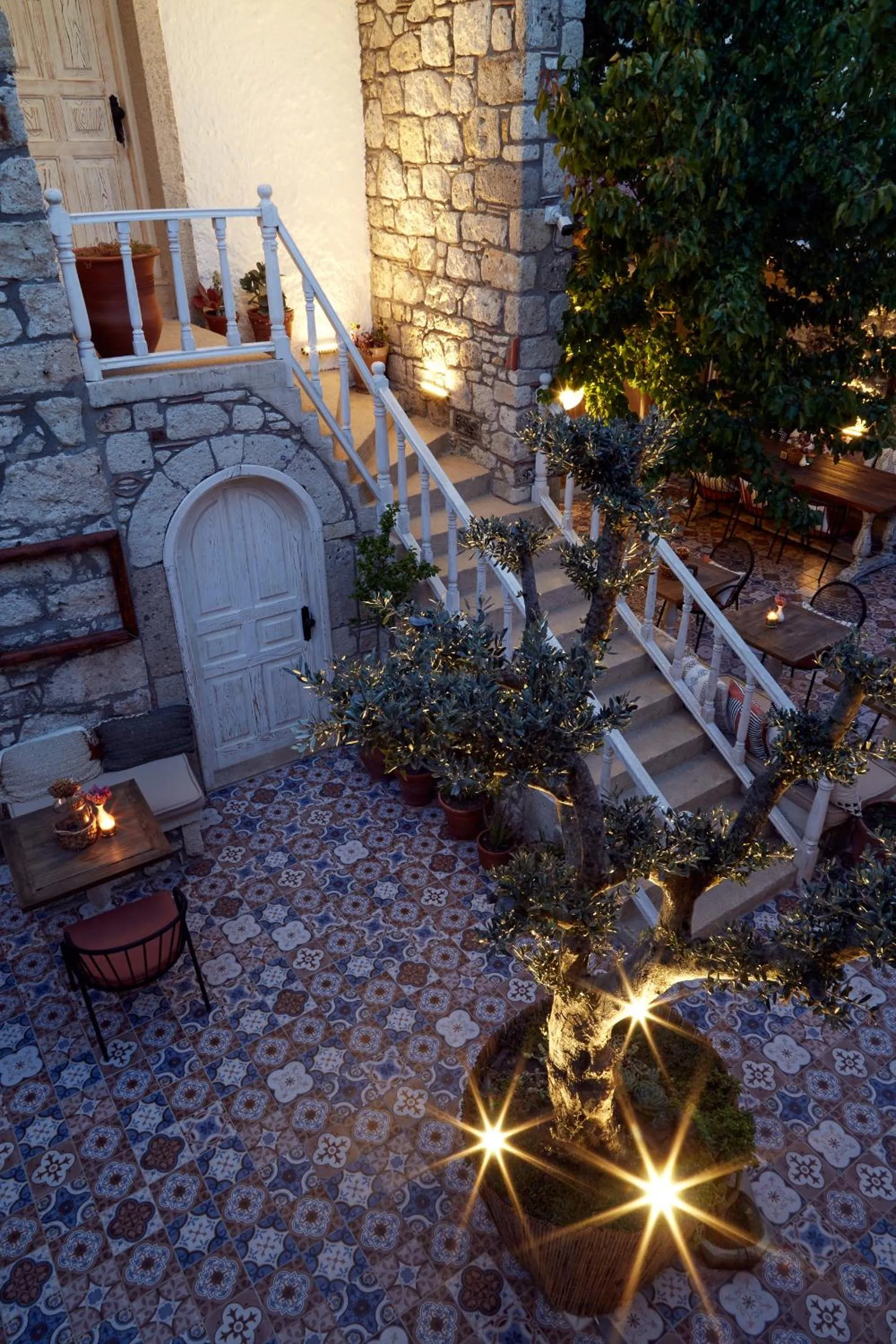 Inner courtyard view in Morisi Avlu