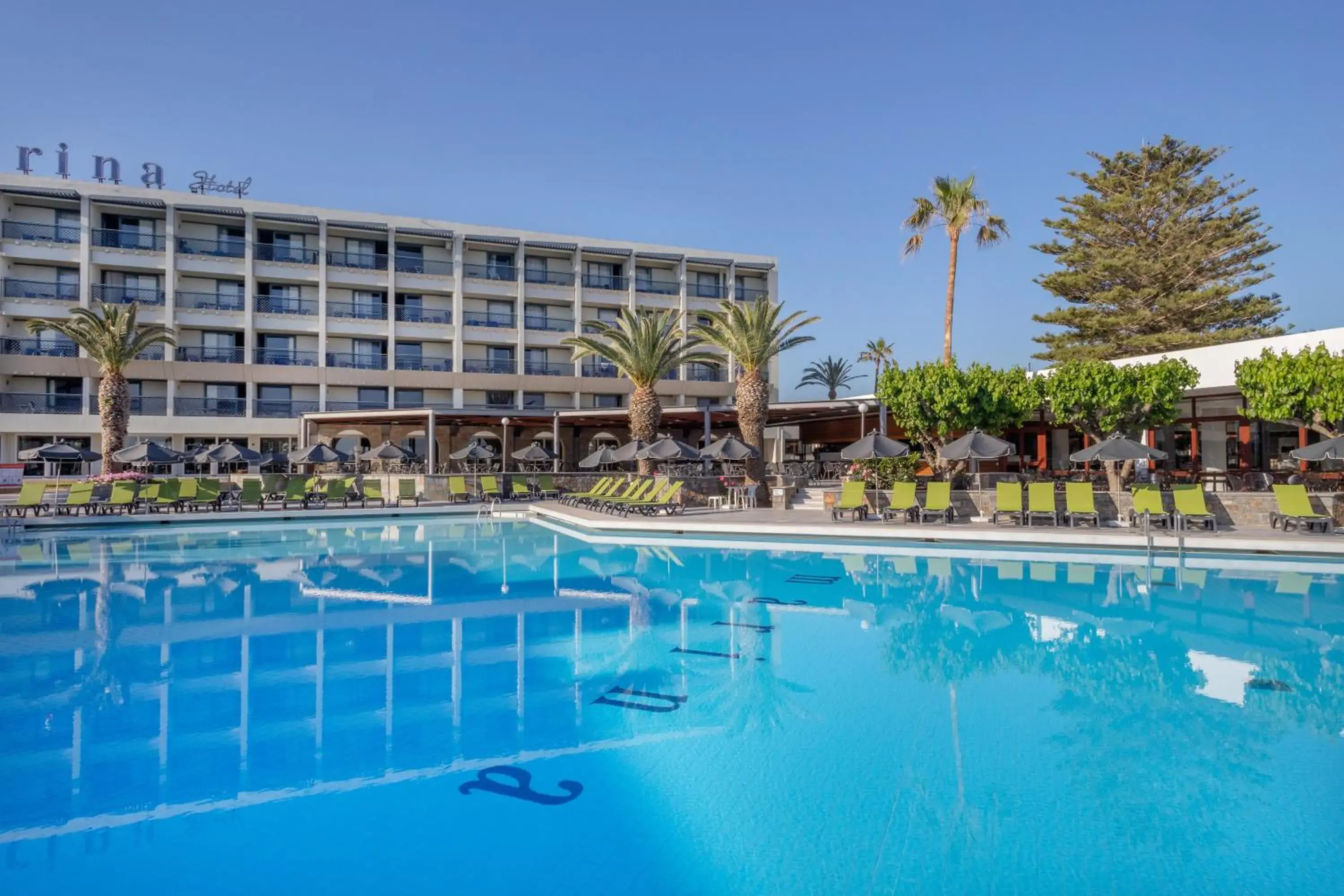 Property building in Sol Marina Beach Crete Property building in Sol Marina Beach Crete