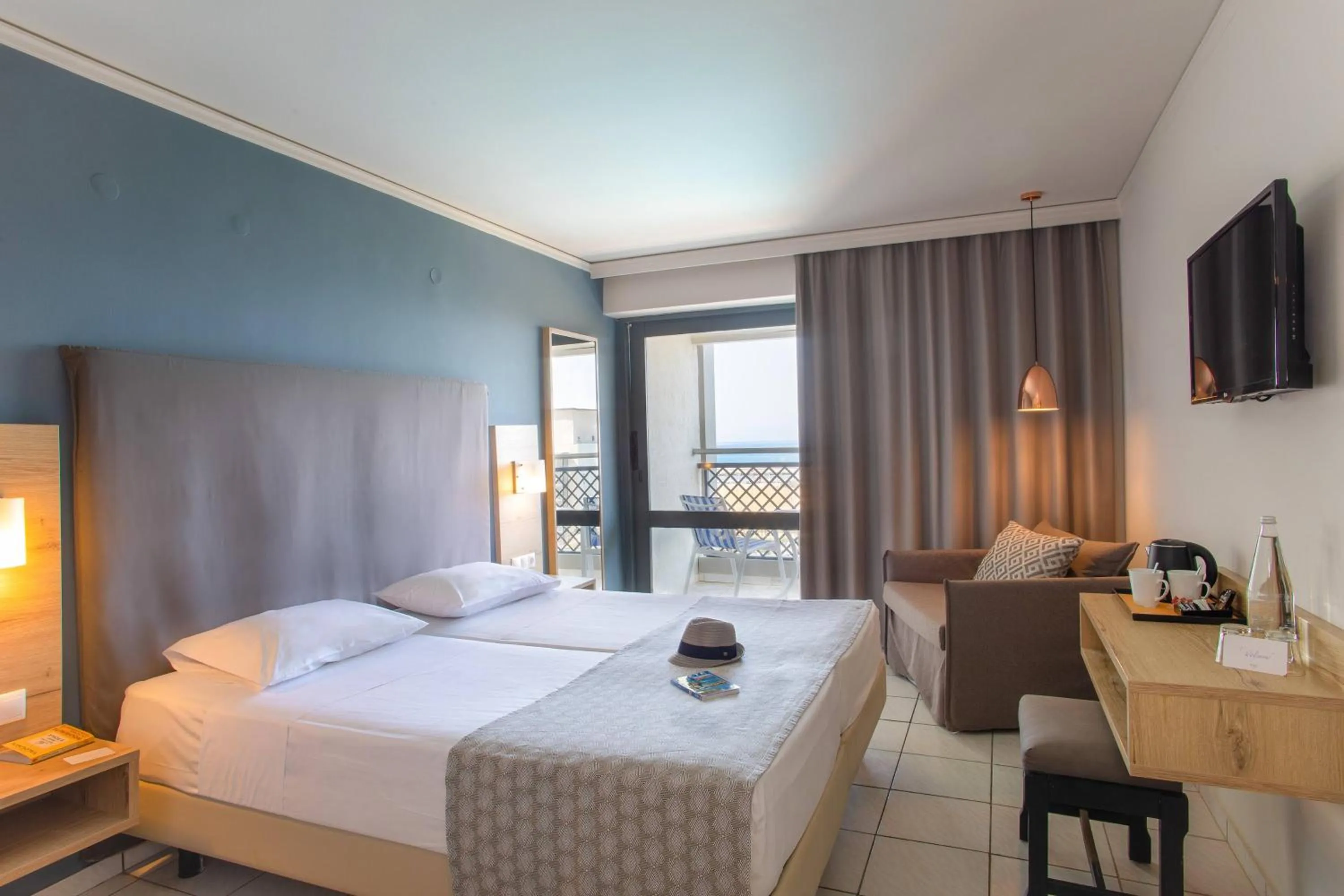 Property building, Bed in SOL Marina Beach Crete