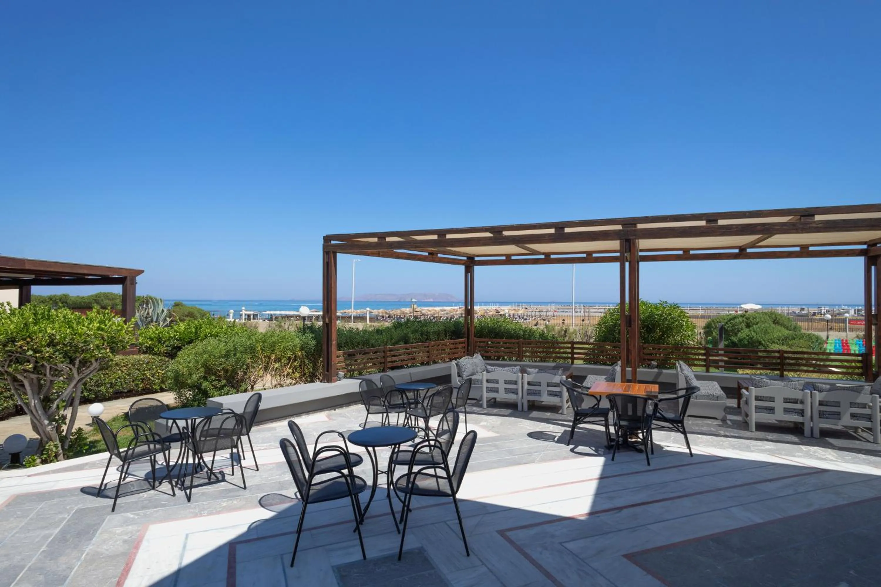 Seating area in Sol Marina Beach Crete