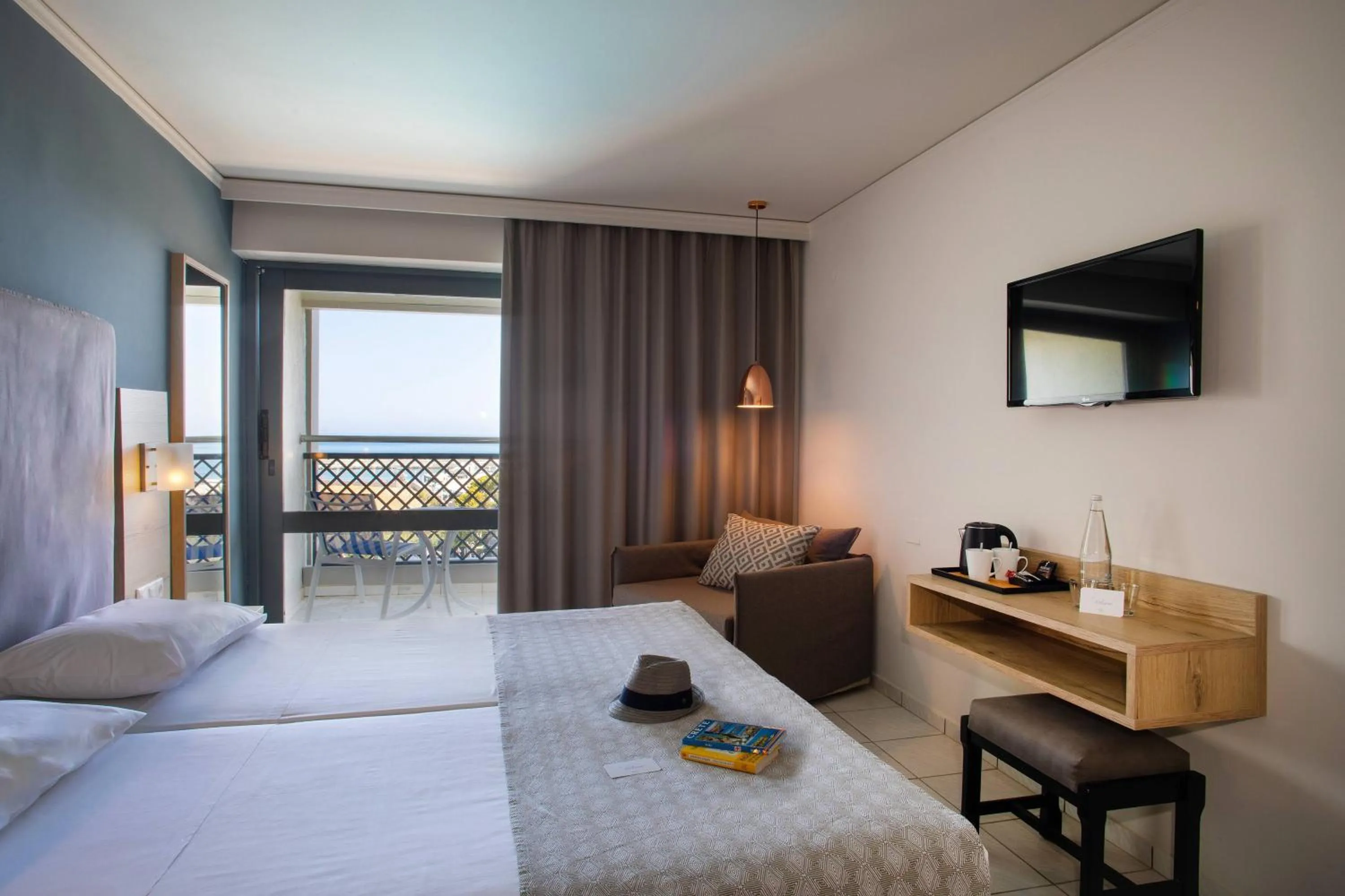 Property building, Bed in SOL Marina Beach Crete