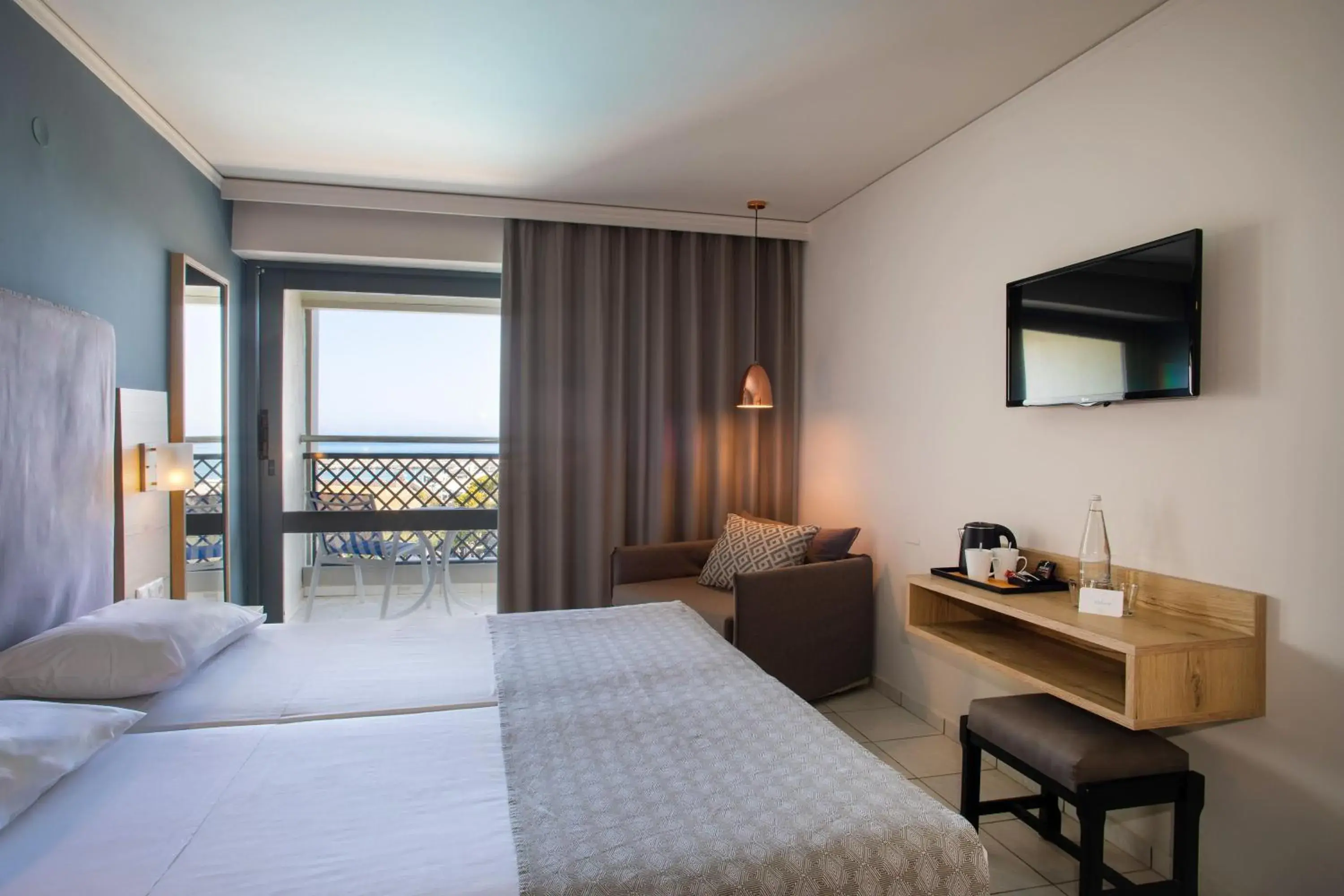 Bed in SOL Marina Beach Crete Bed in SOL Marina Beach Crete