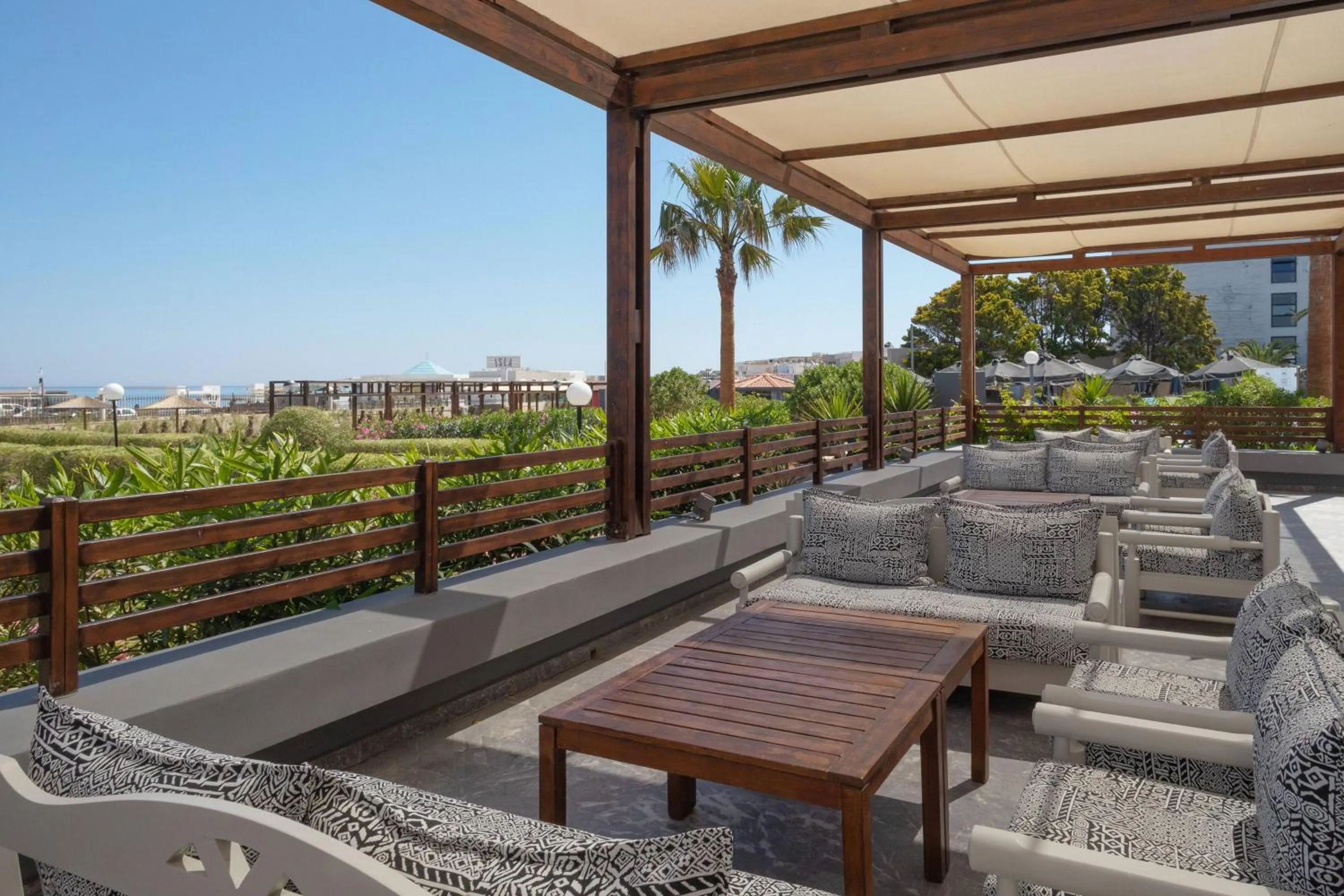 Patio in SOL Marina Beach Crete