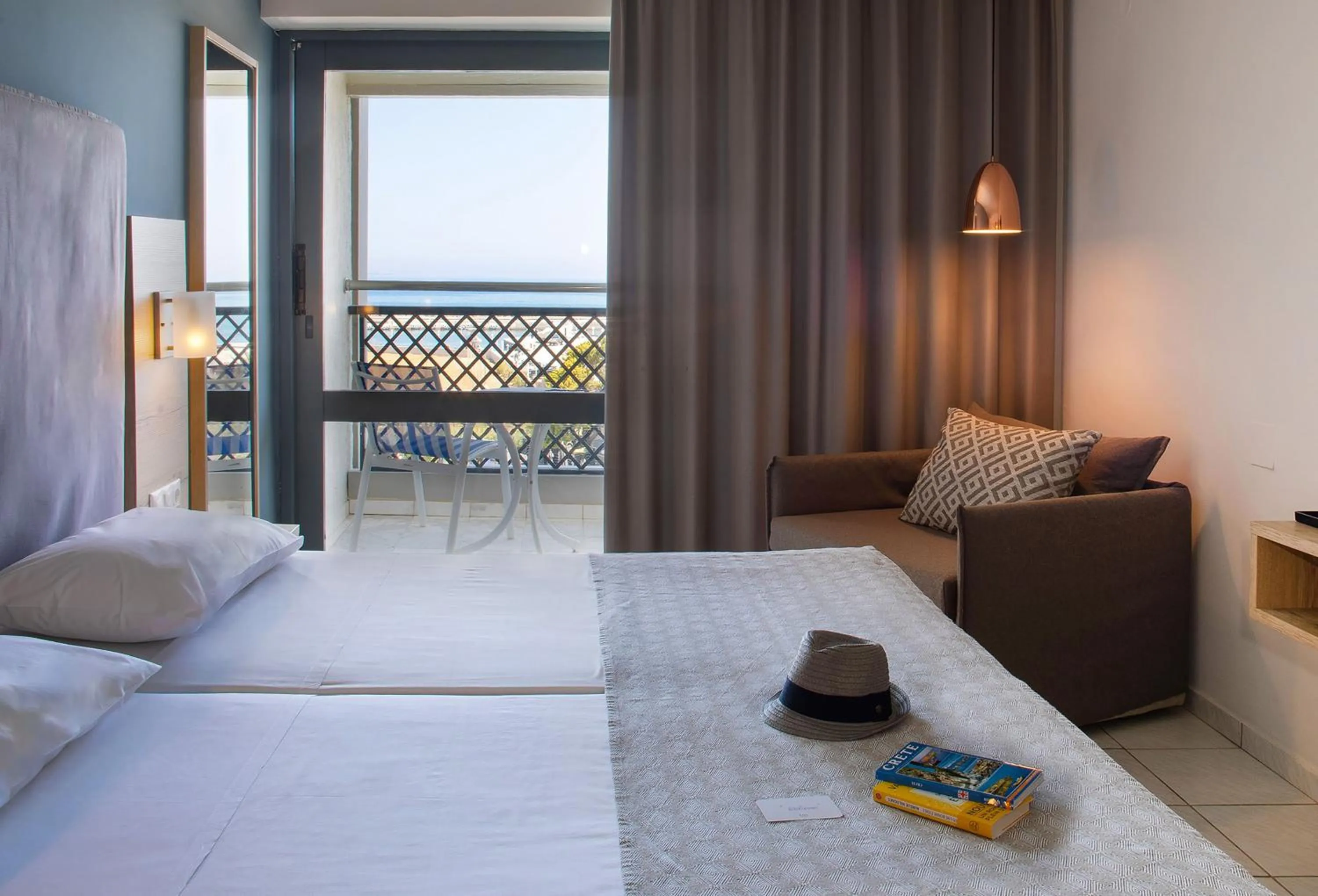 Property building, Bed in SOL Marina Beach Crete