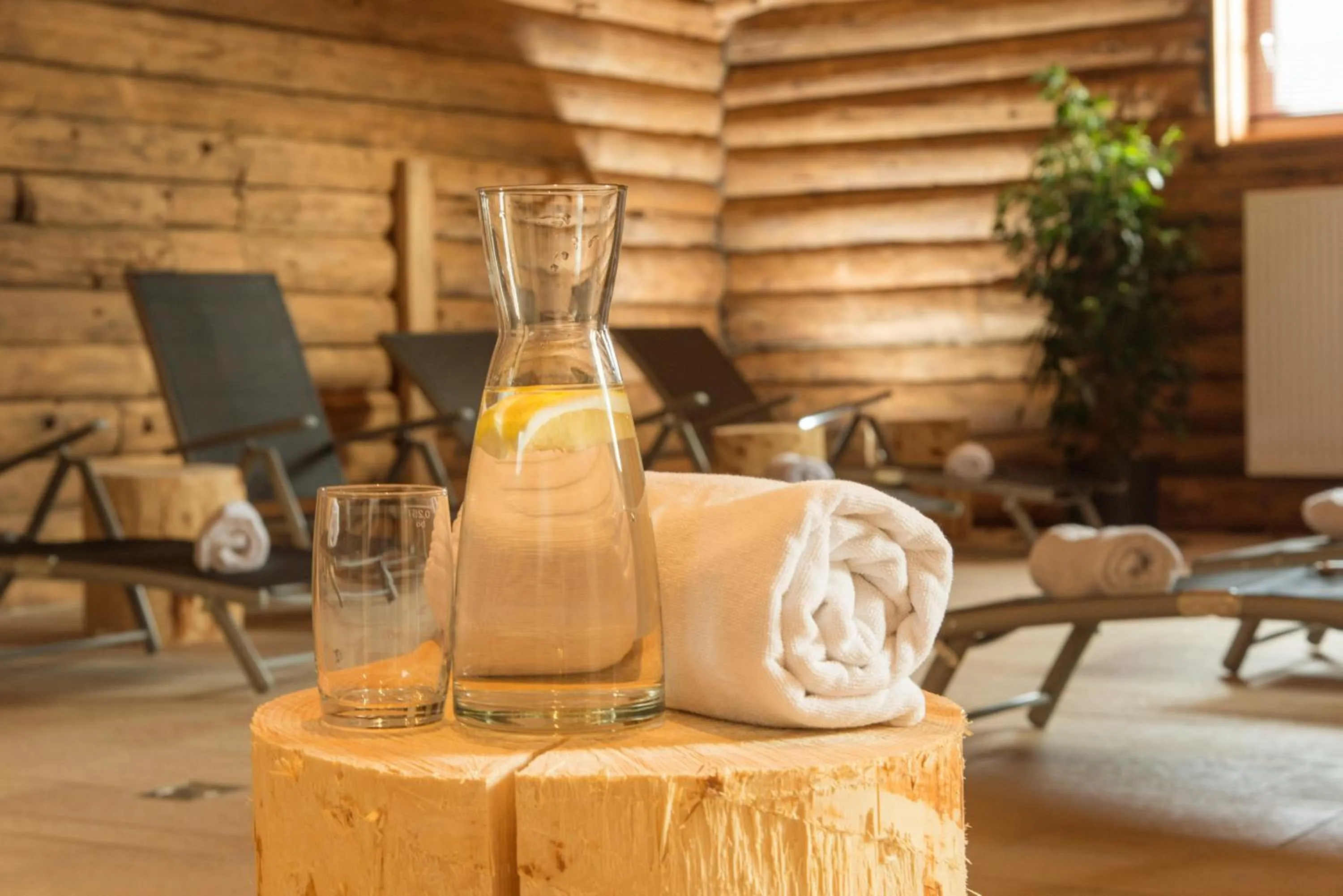 Sauna in Appartements Landhaus Hubertus Wellness & Breakfast