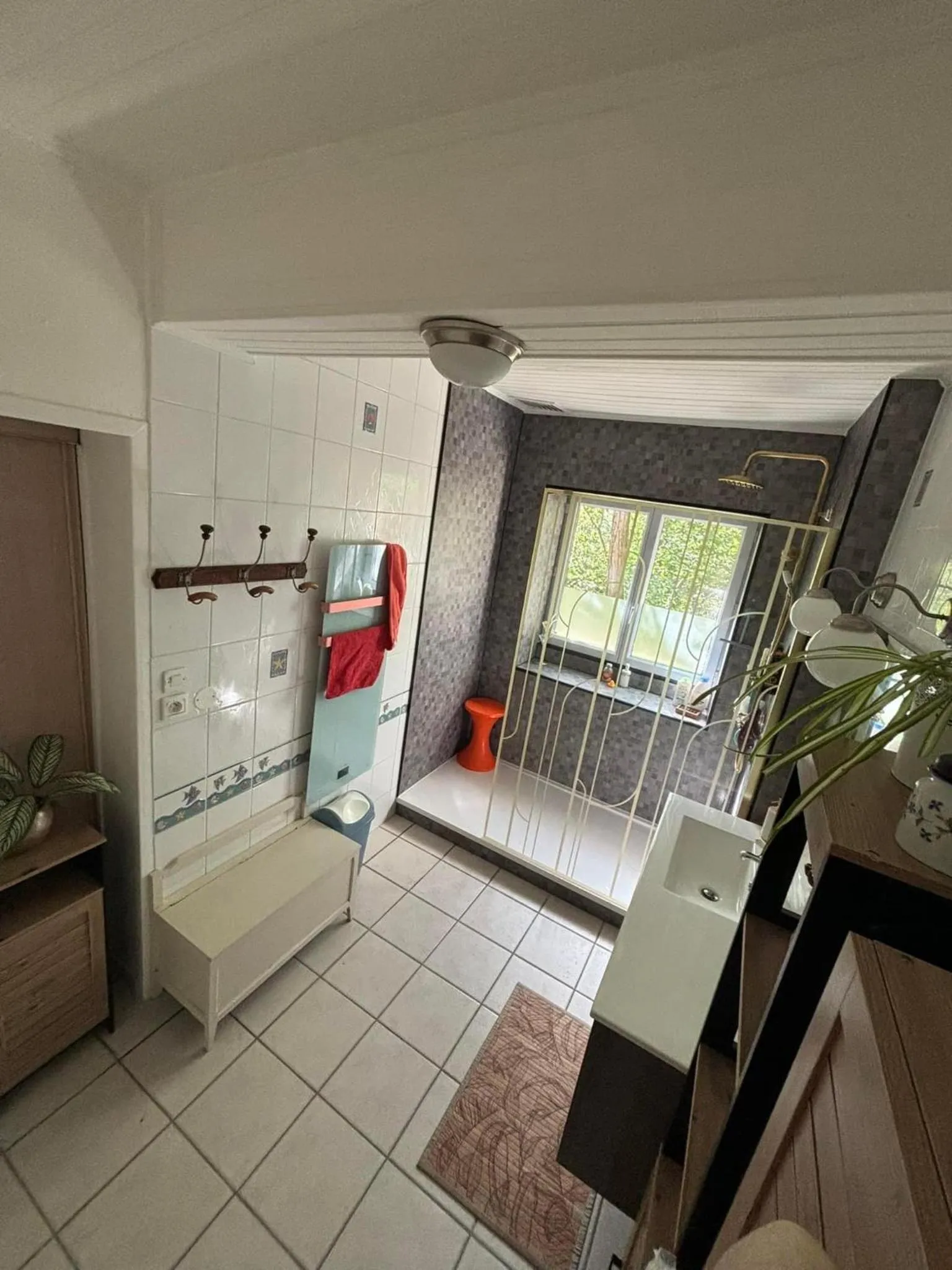 Bathroom, Bed in Domaine Pierrot