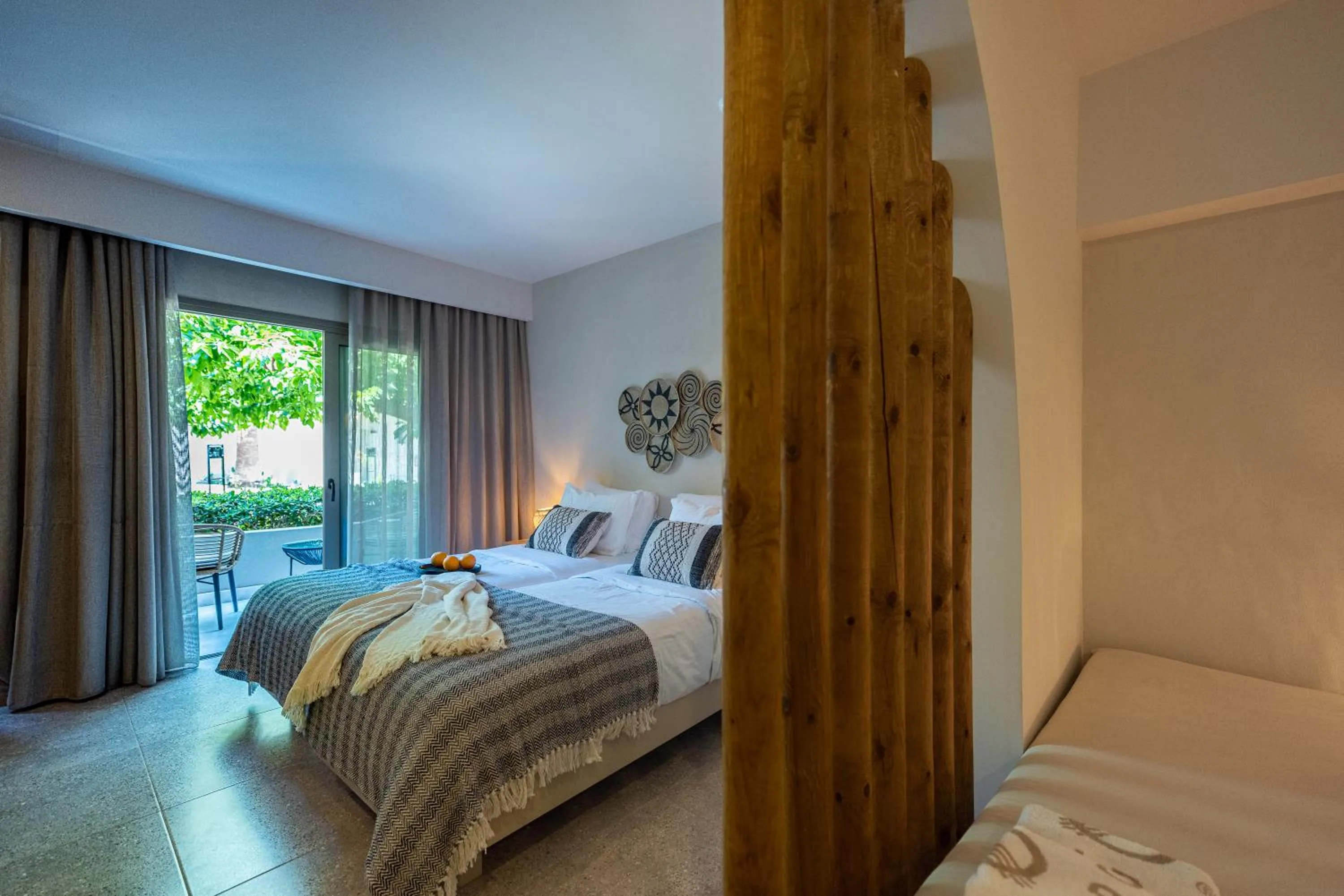 Bedroom, Bed in Eliros Mare Beachfront Poem Hotel