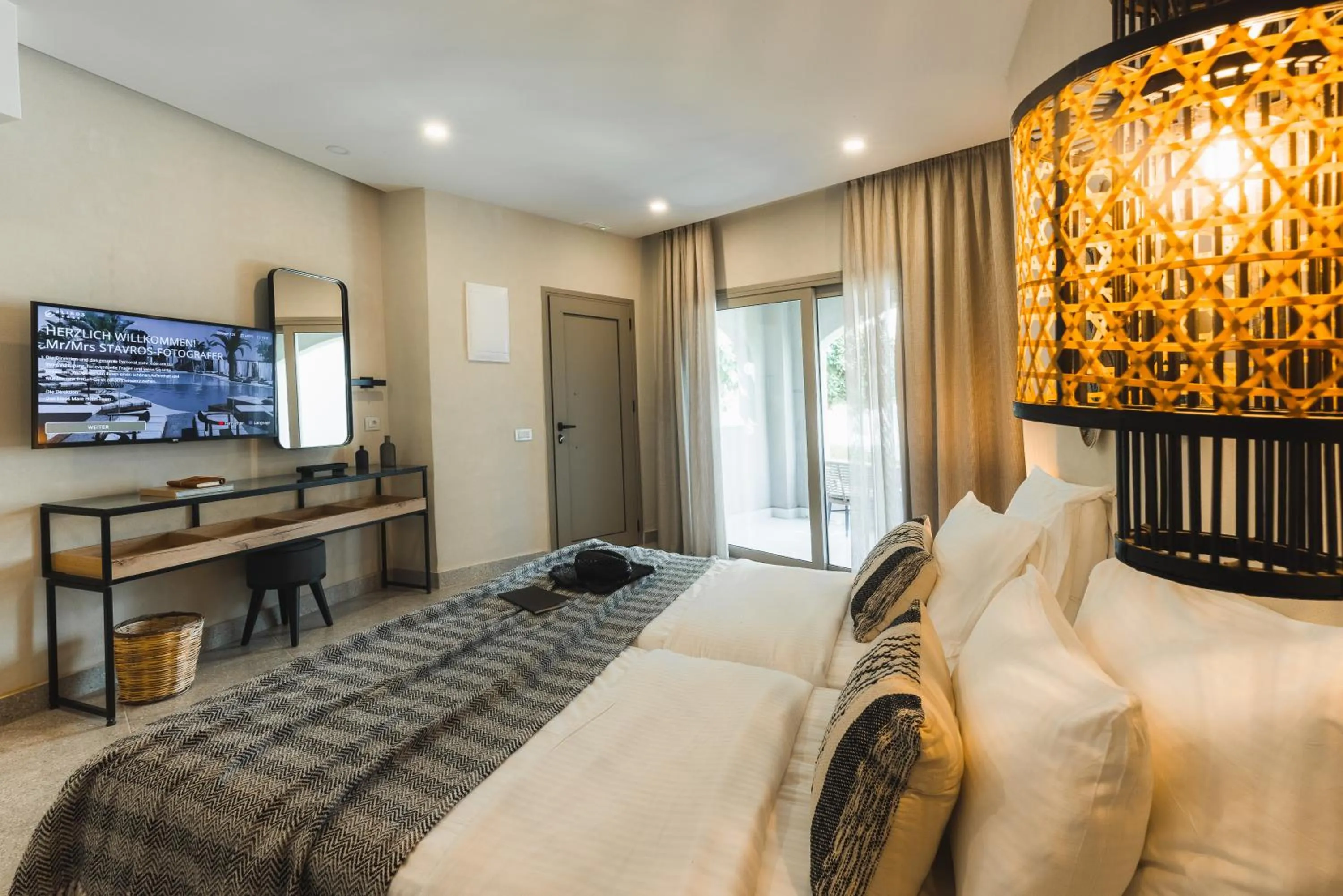 Bedroom, Bed in Eliros Mare Beachfront Poem Hotel