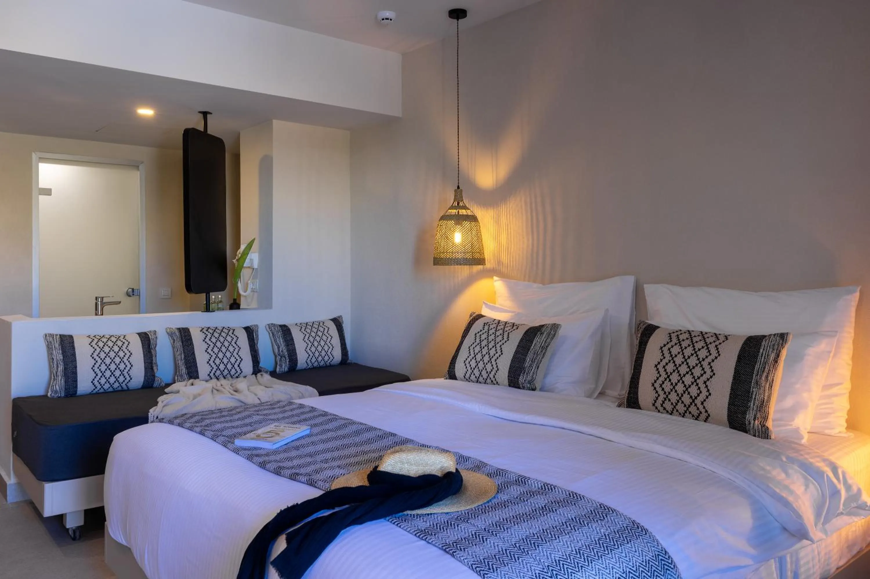 Bedroom, Bed in Eliros Mare Beachfront Poem Hotel