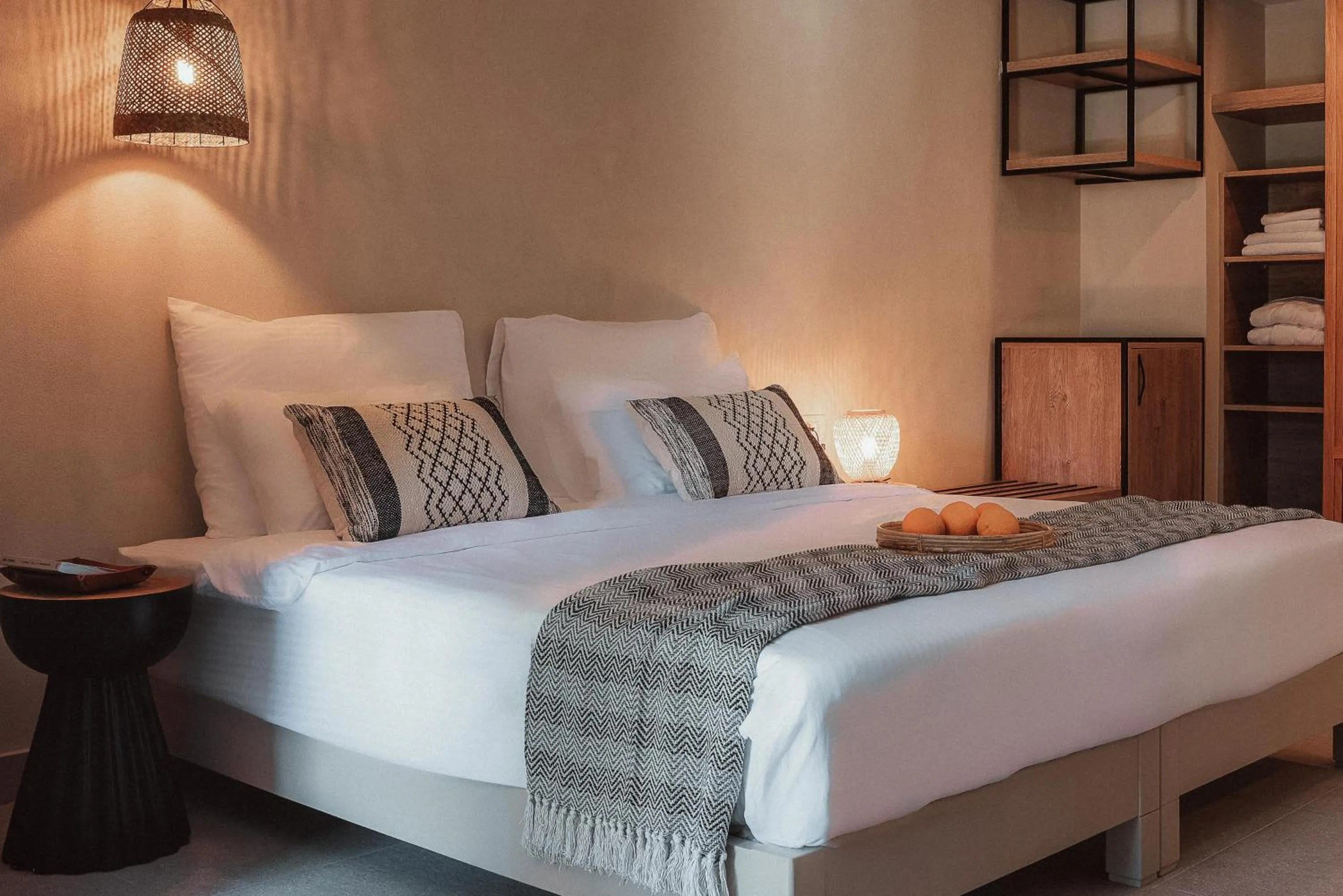 Bedroom, Bed in Eliros Mare Beachfront Poem Hotel