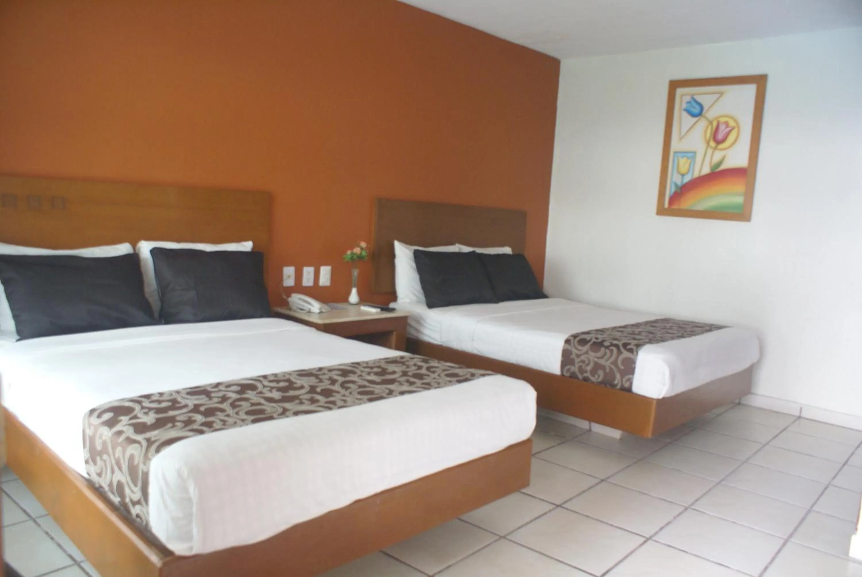 Decorative detail, Bed in Hotel Arcos Aeropuerto