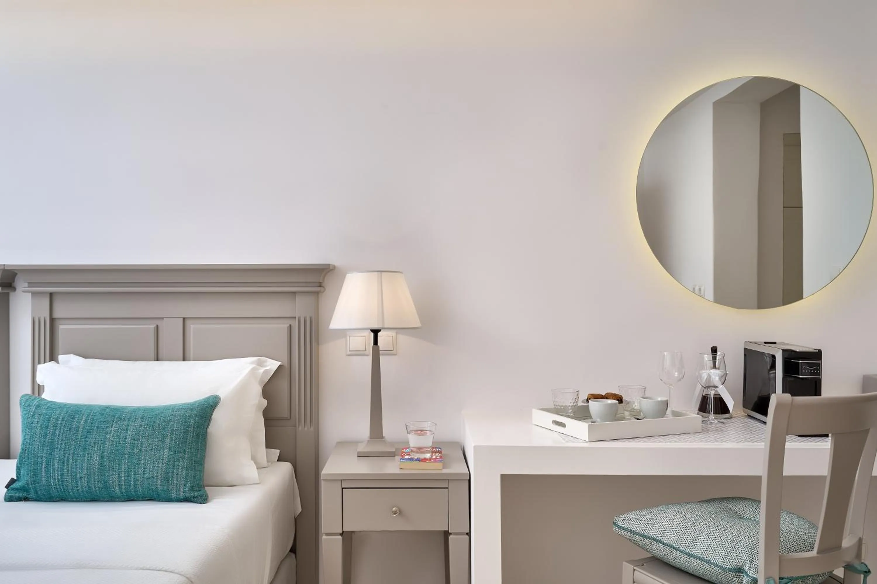 Bed in Stelia Mare Boutique Hotel