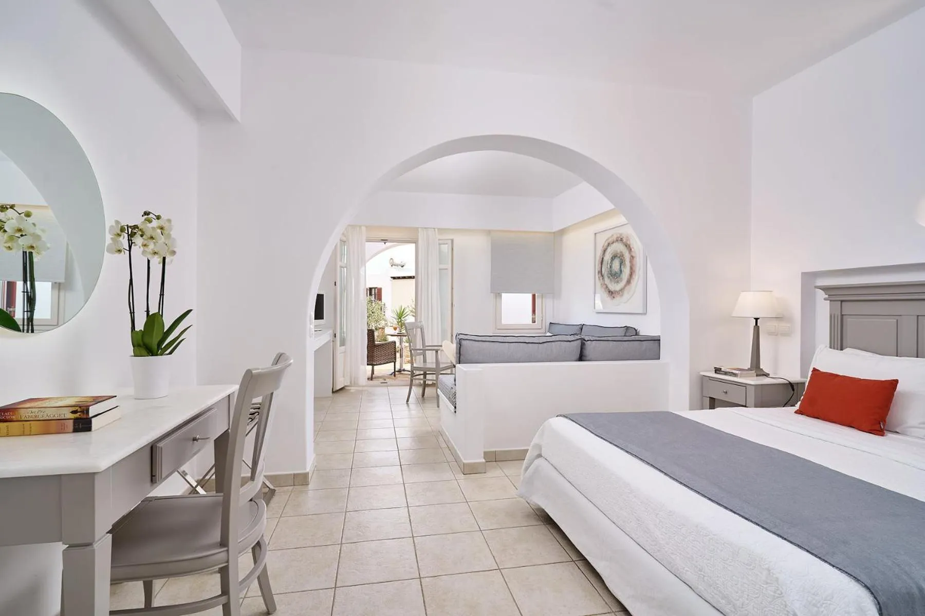 Bed in Stelia Mare Boutique Hotel