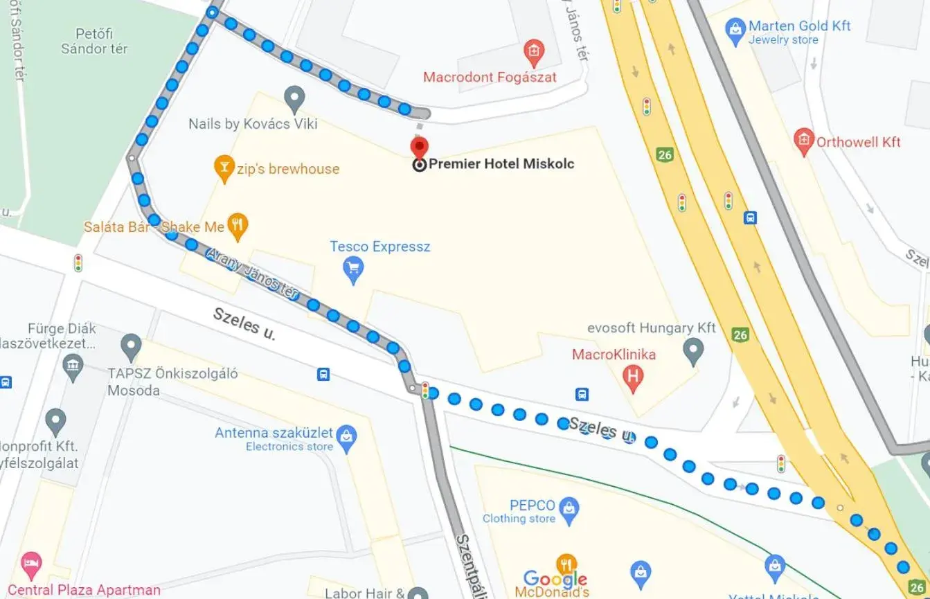 Bird's eye view in Premier Hotel Miskolc Bird's eye view in Premier Hotel Miskolc