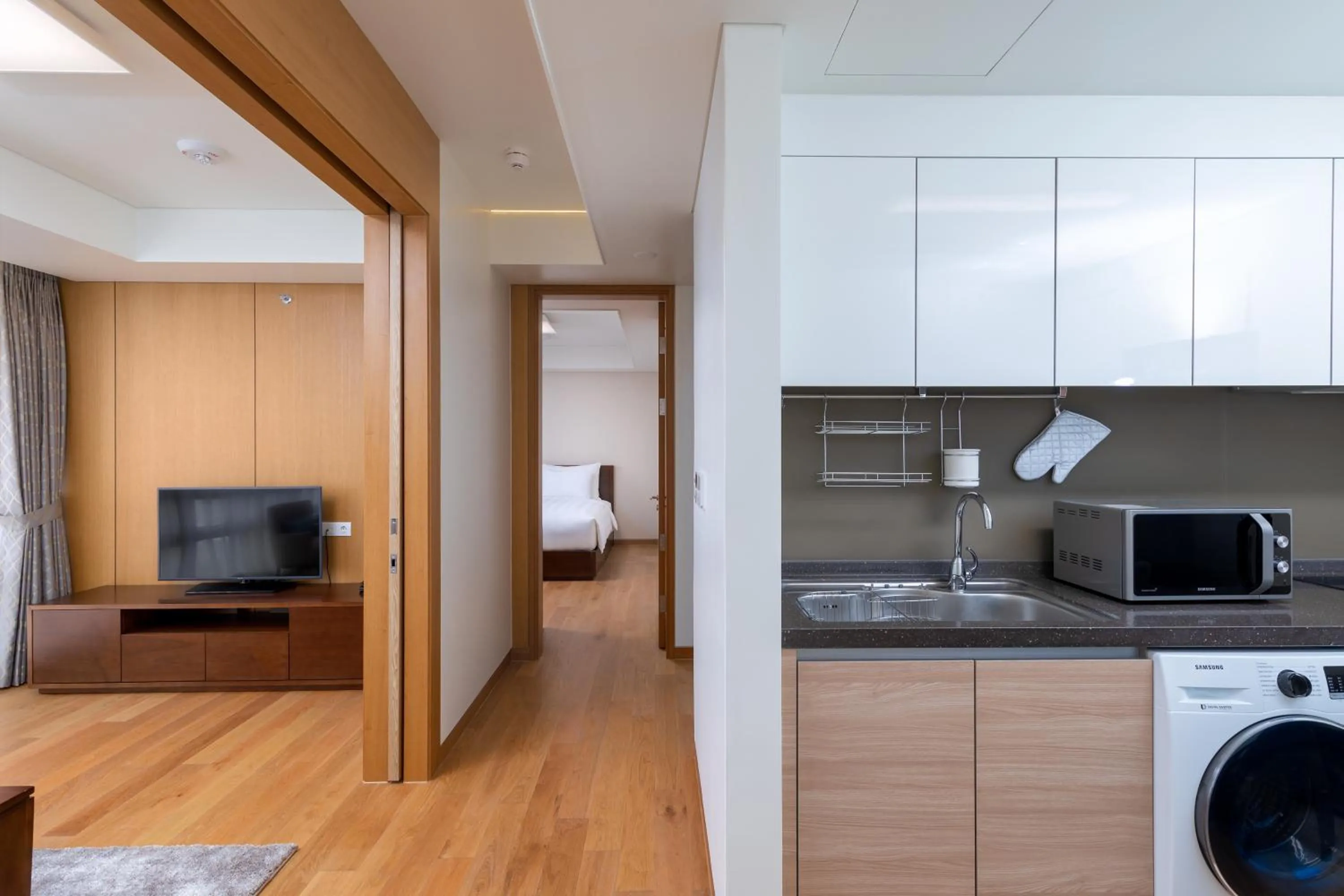 Living room in LOTTE Hotel Serviced Apartment