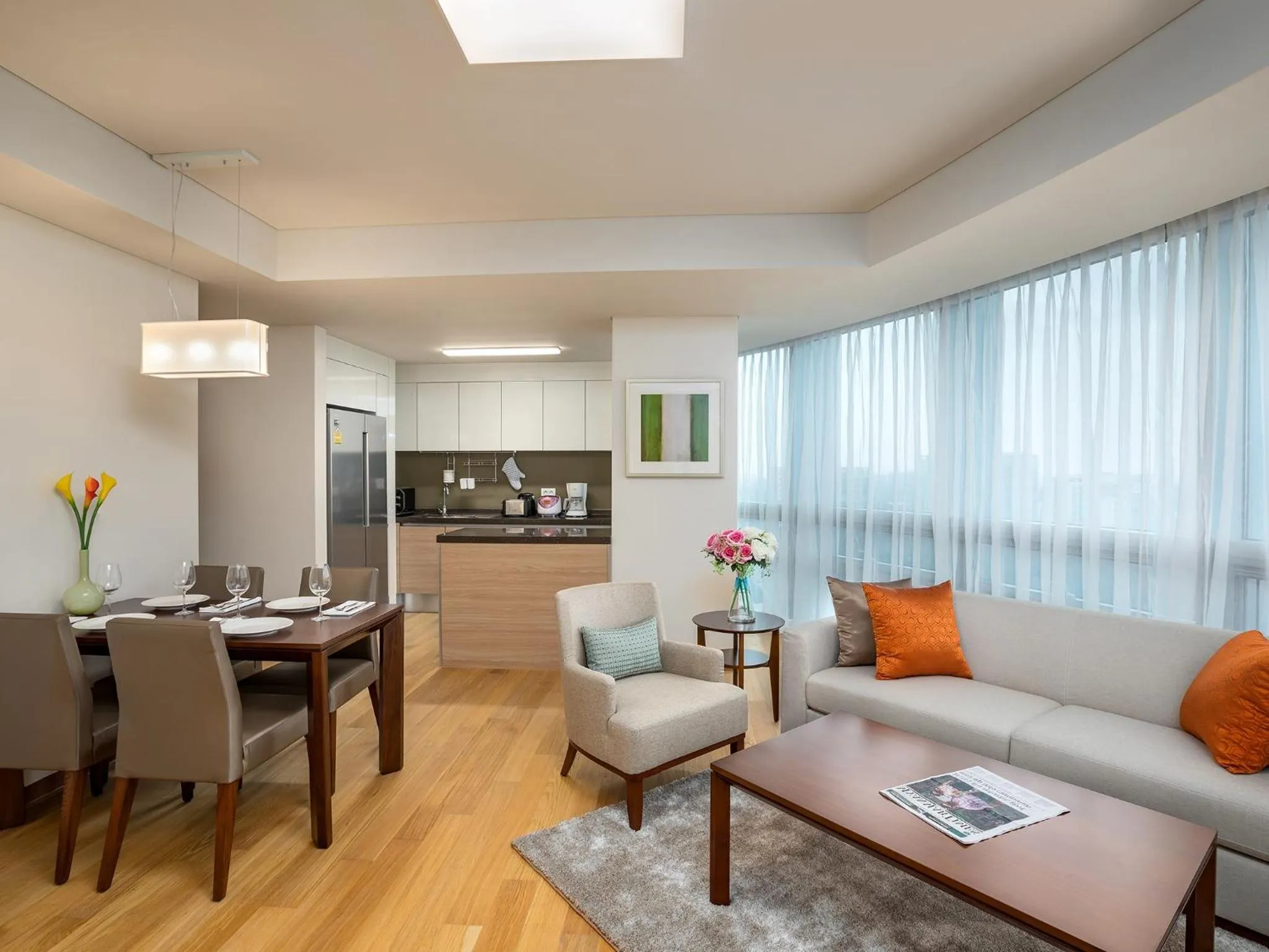 Living room in LOTTE Hotel Serviced Apartment