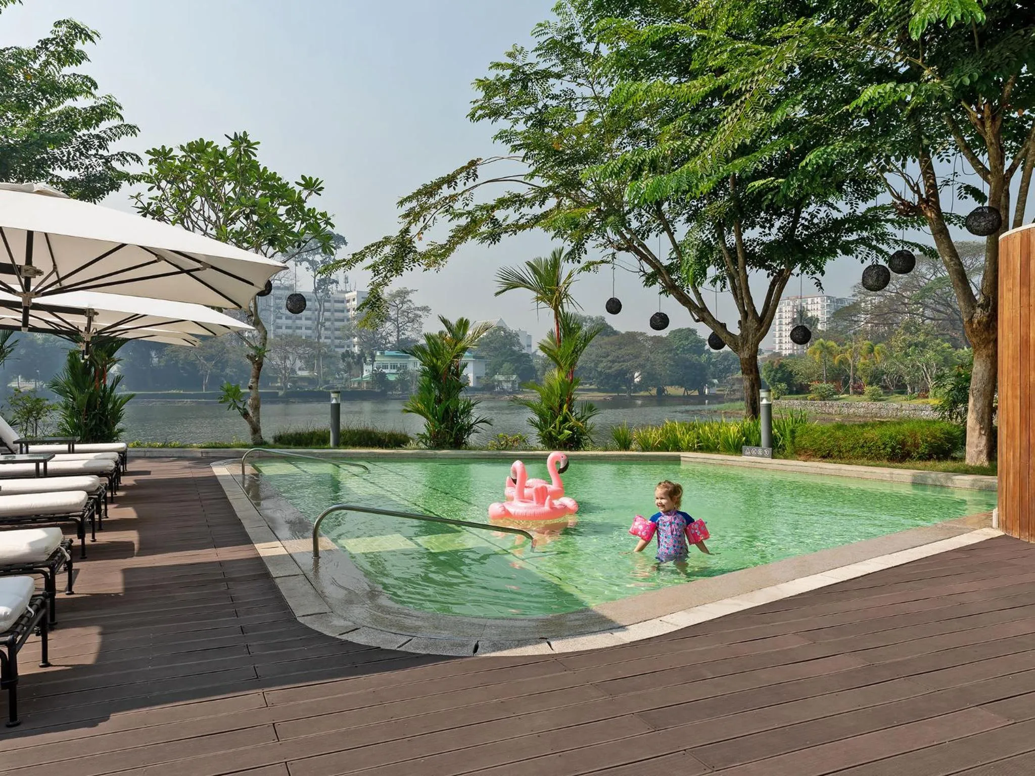 Swimming pool in LOTTE Hotel Serviced Apartment