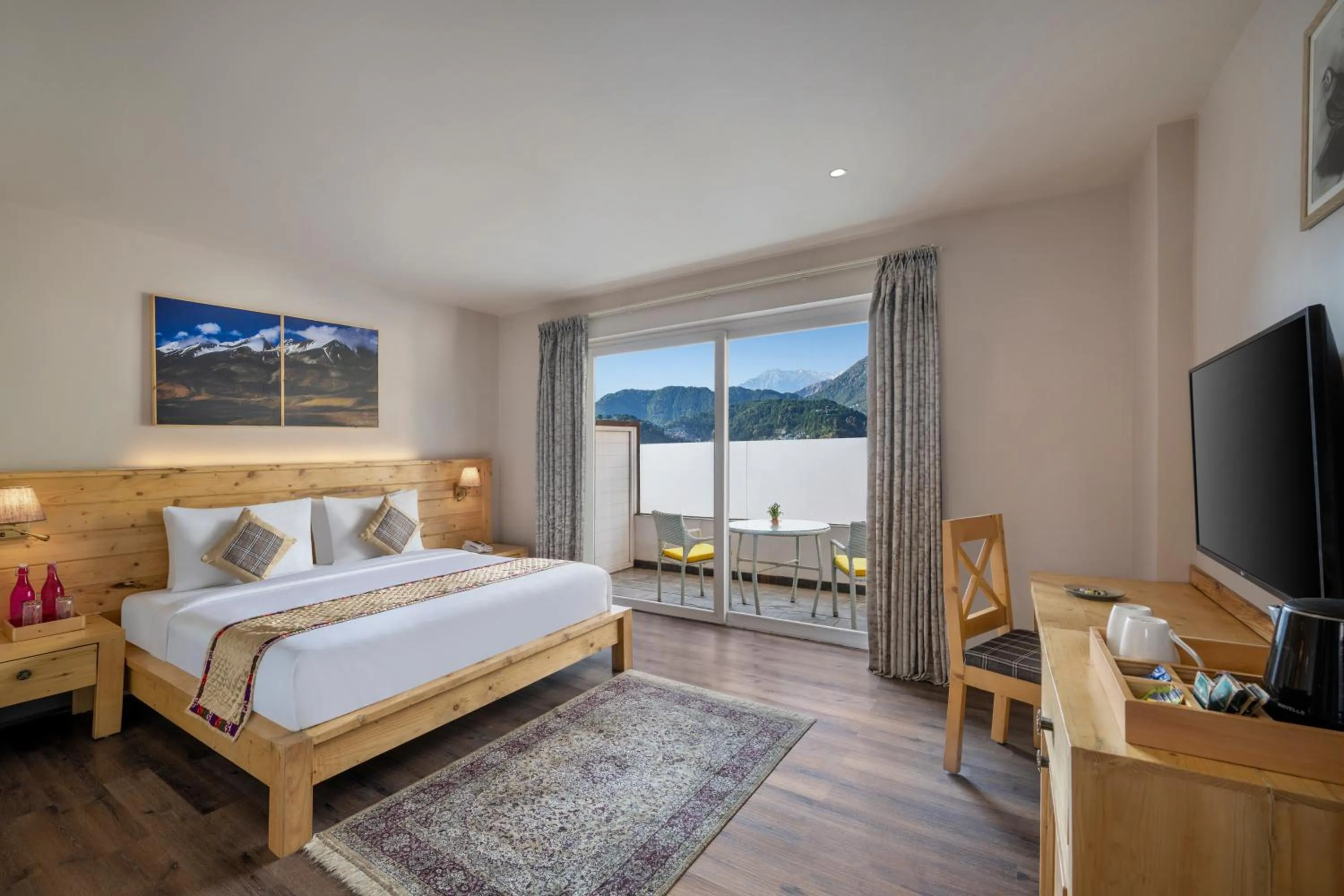 Bedroom, Bed in juSTa Birding Resort & Spa - Best Dhauladhar View Resort