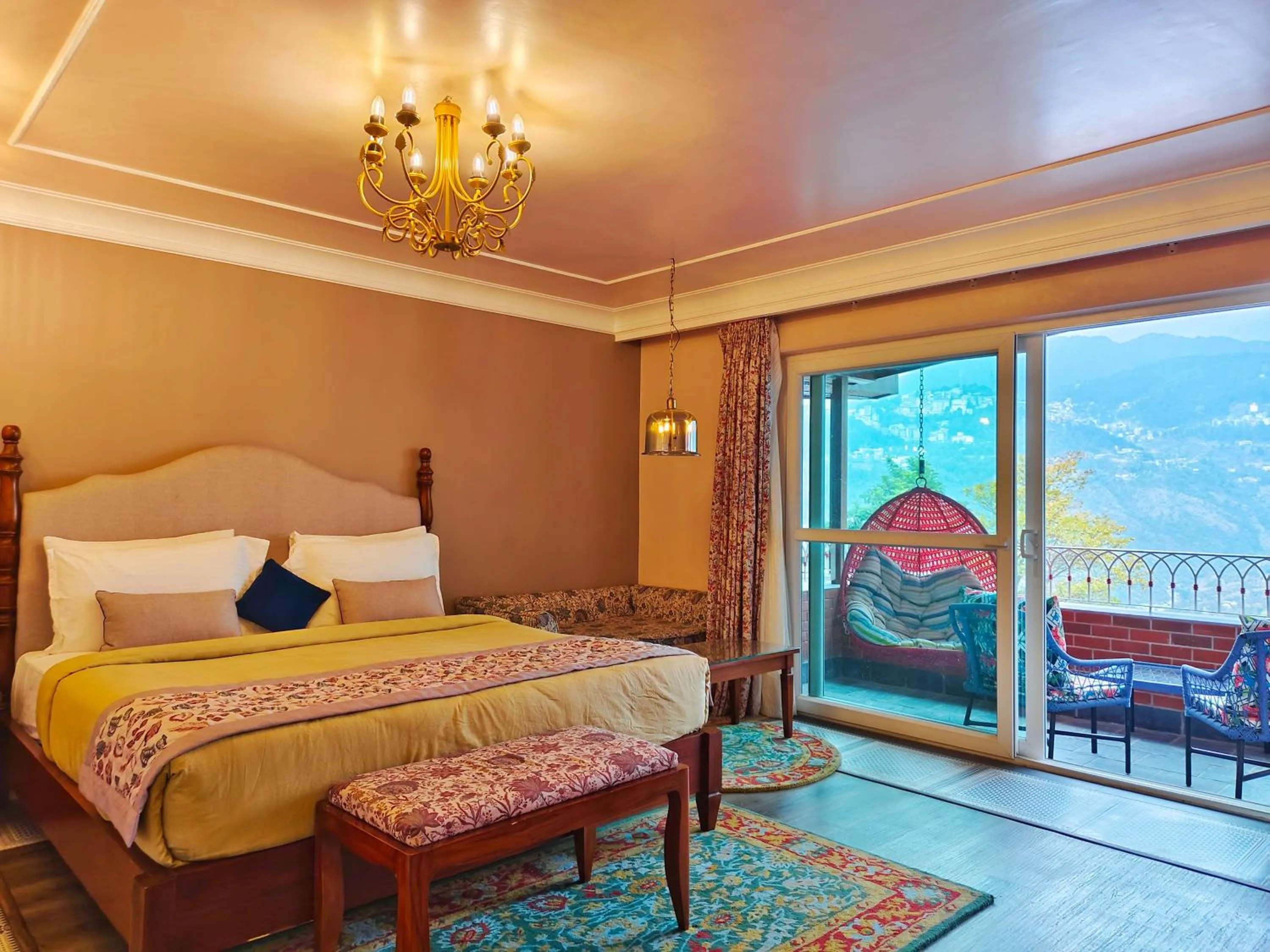 Bedroom, Bed in juSTa Birding Resort & Spa - Best Dhauladhar View Resort