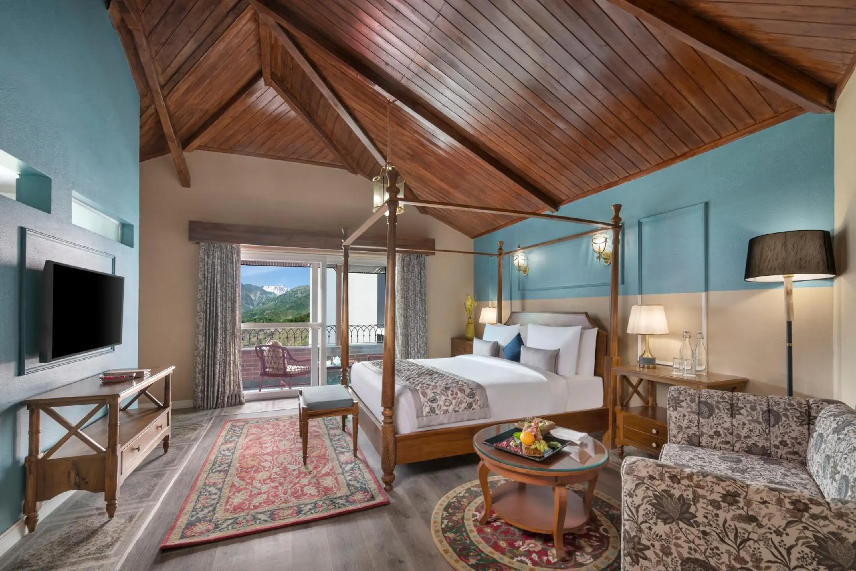 Guests, Bed in juSTa Birding Resort & Spa - Best Dhauladhar View Resort Guests, Bed in juSTa Birding Resort & Spa - Best Dhauladhar View Resort