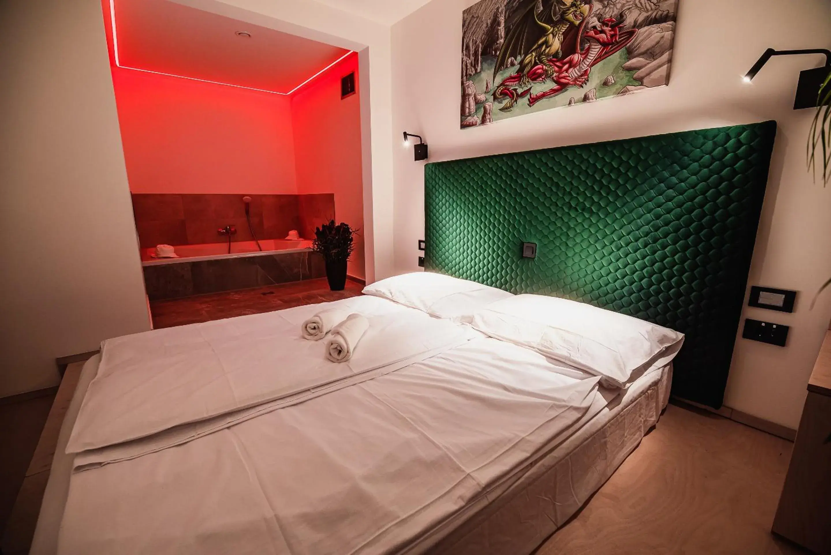Deluxe Double Room with Bath in Dragons Dream Hostel Deluxe Double Room with Bath in Dragons Dream Hostel