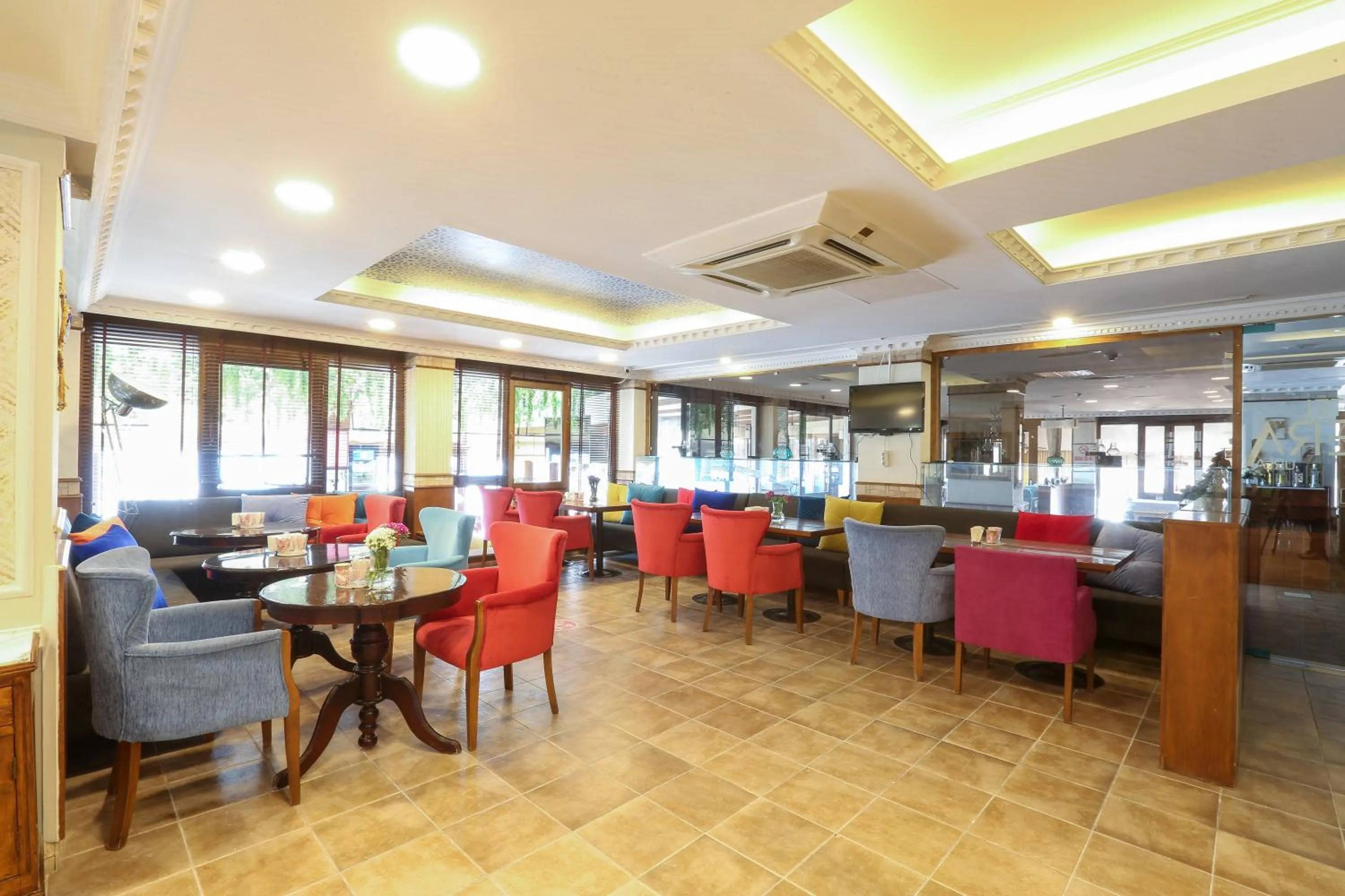 Seating area in URLA PERA HOTEL