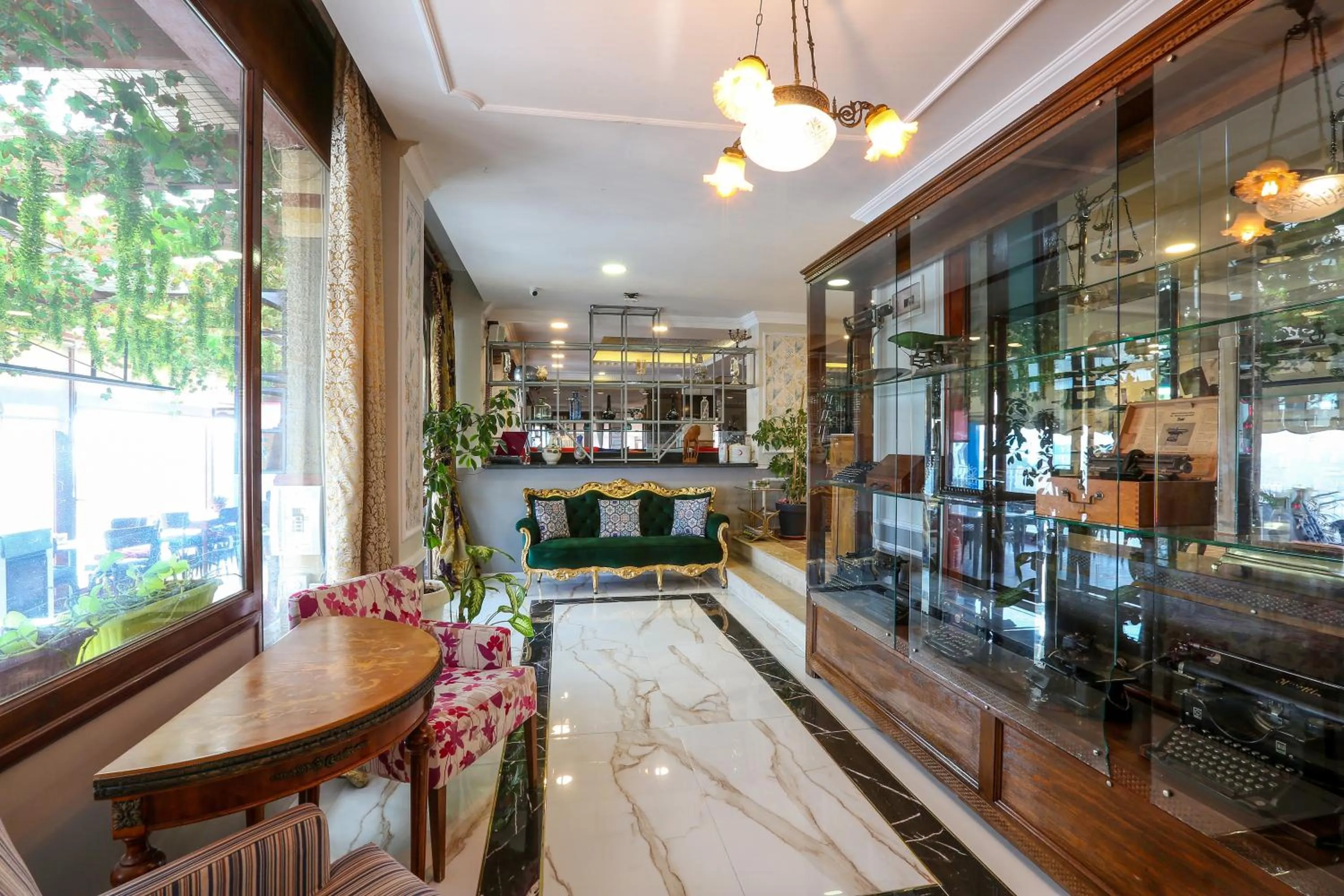 Seating area in URLA PERA HOTEL