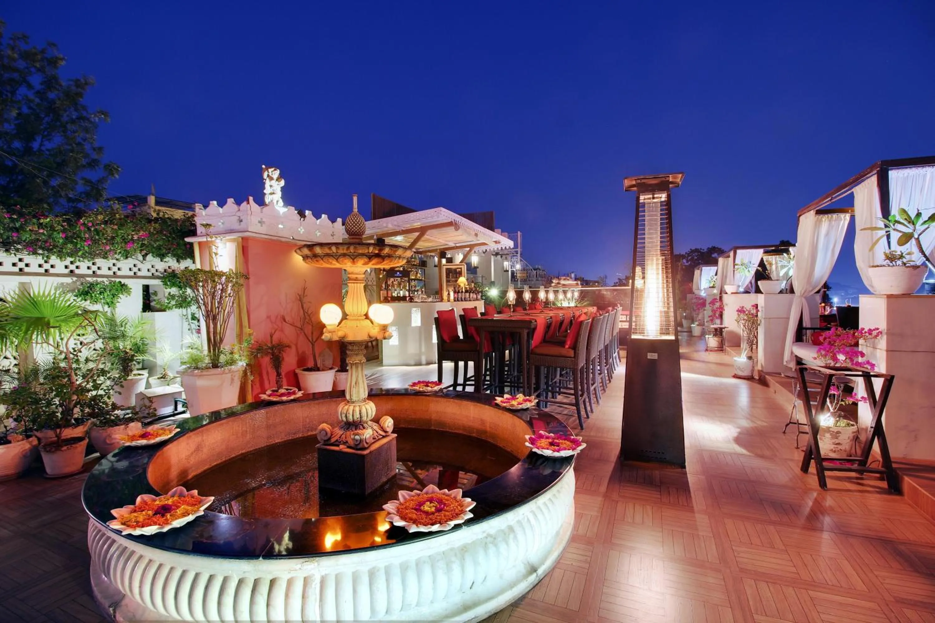 Patio in Lake Pichola Hotel