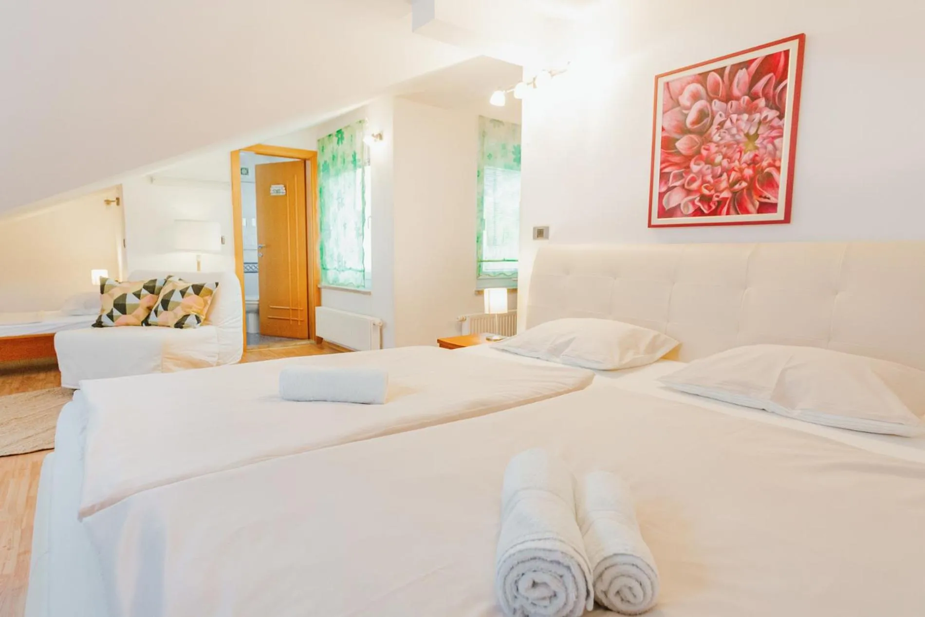 Bedroom, Bed in Apartma Pirano