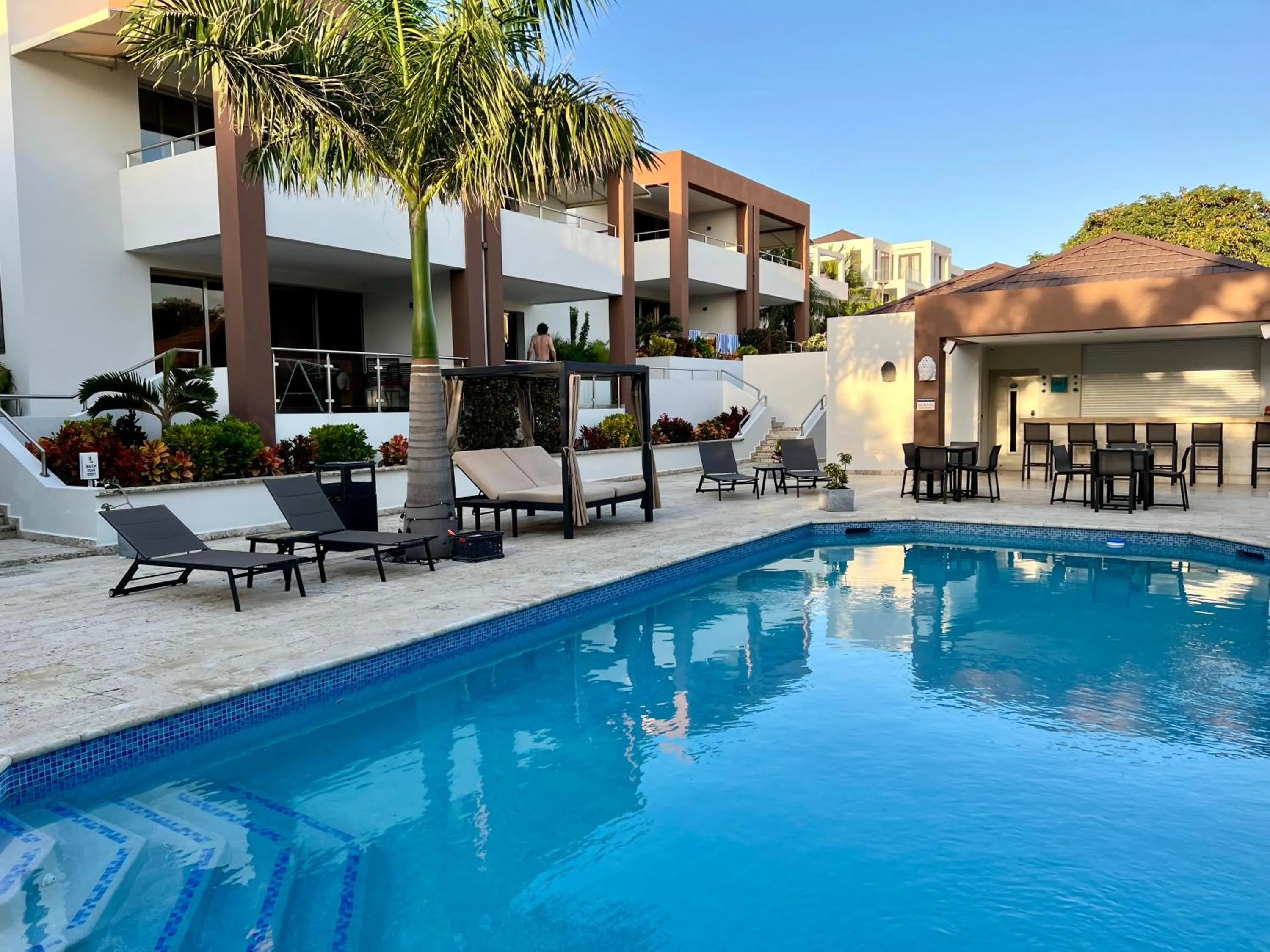 Property building in Xanadu Apartments at Blue Bay Golf & Beach Resort