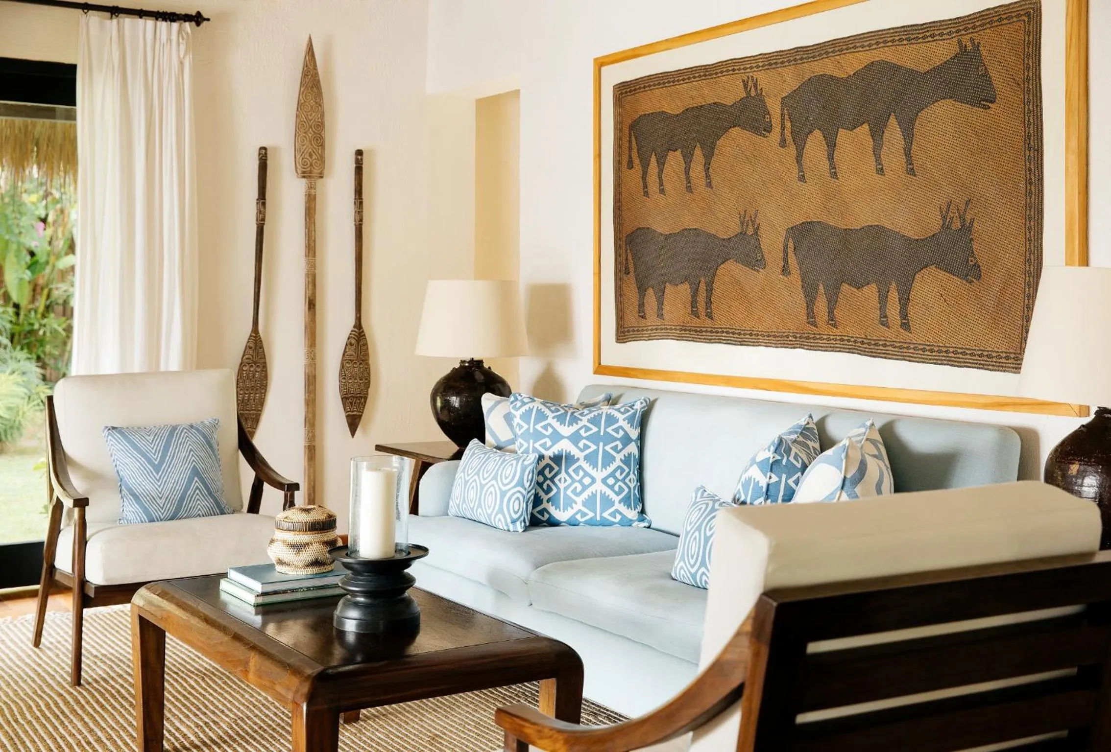 Living room in NIHI Sumba - 50 Best Hotels of the World