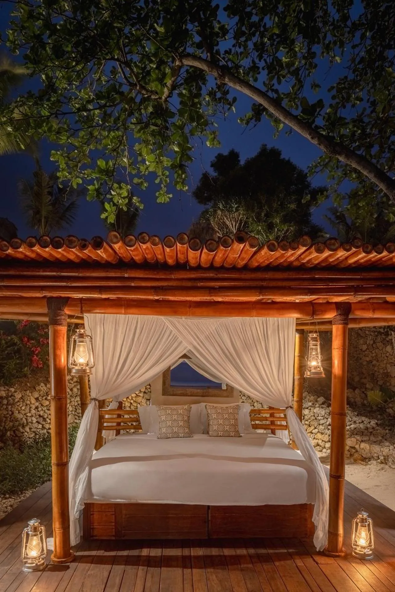 Patio, Bed in NIHI Sumba - 50 Best Hotels of the World