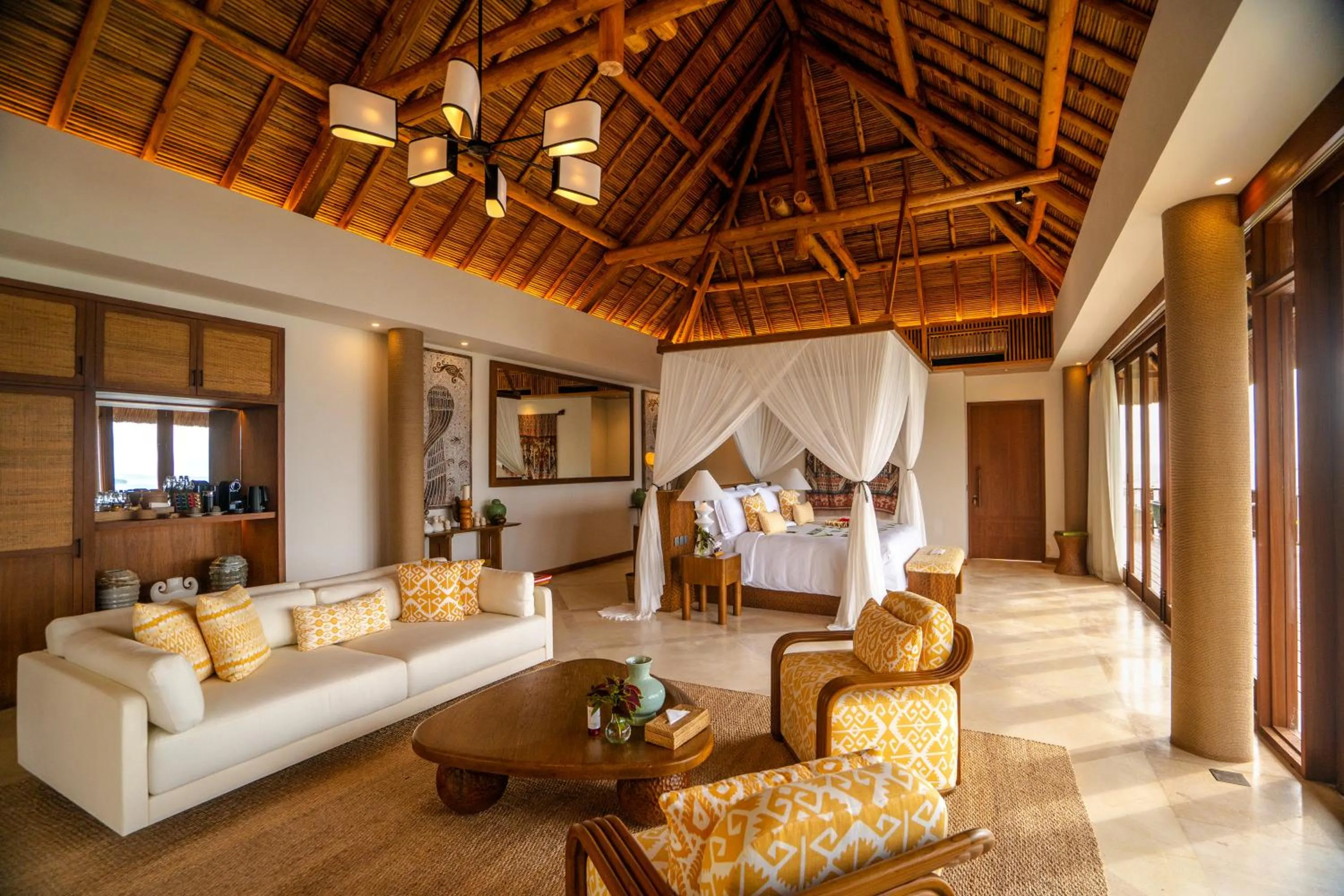 Living room, Bed in NIHI Sumba - 50 Best Hotels of the World
