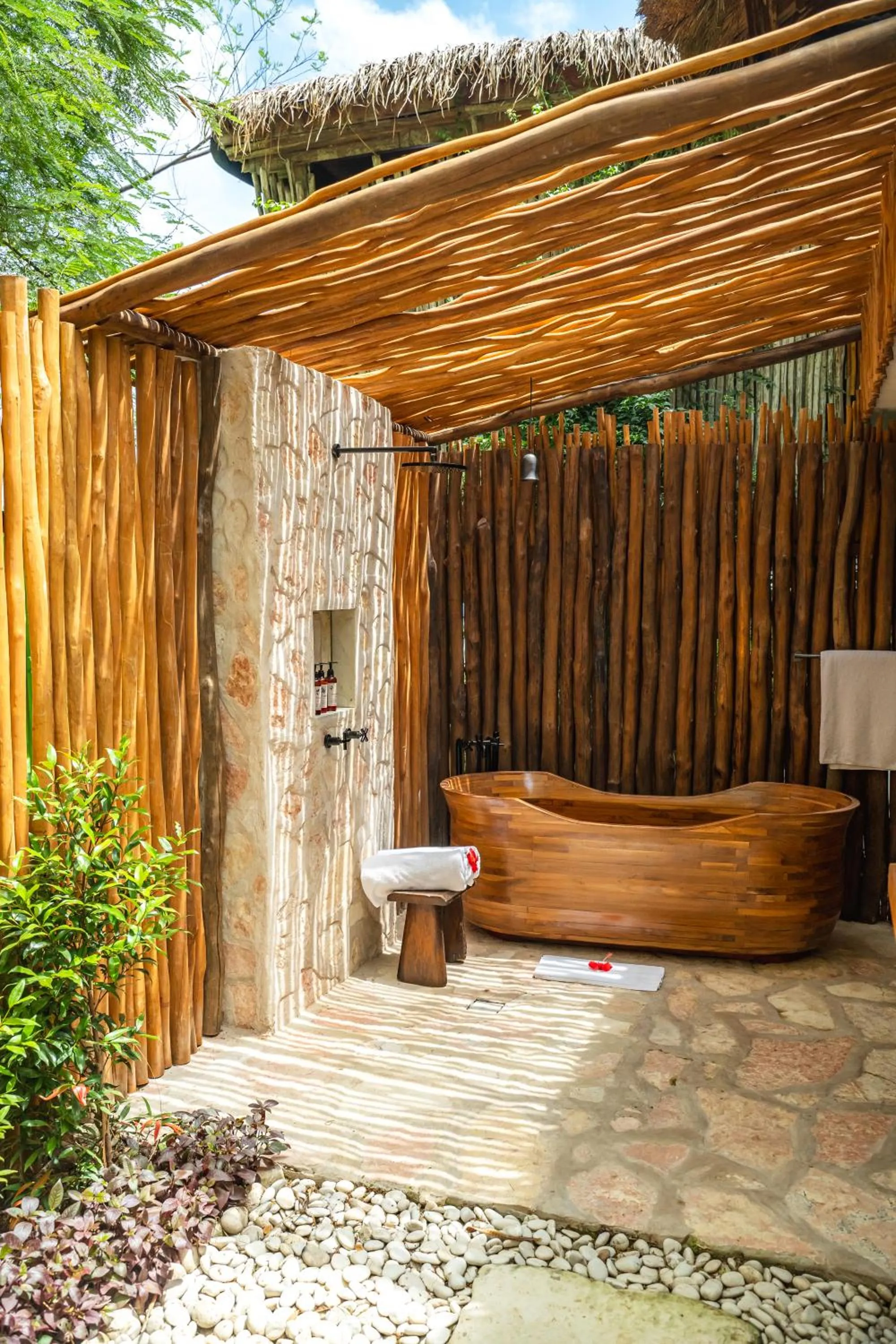 Shower in NIHI Sumba - 50 Best Hotels of the World