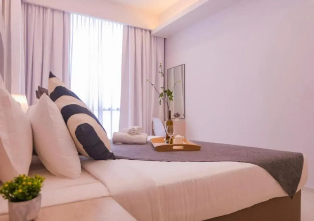 Bed in Robertson PanoramaKL Suites Bed in Robertson PanoramaKL Suites