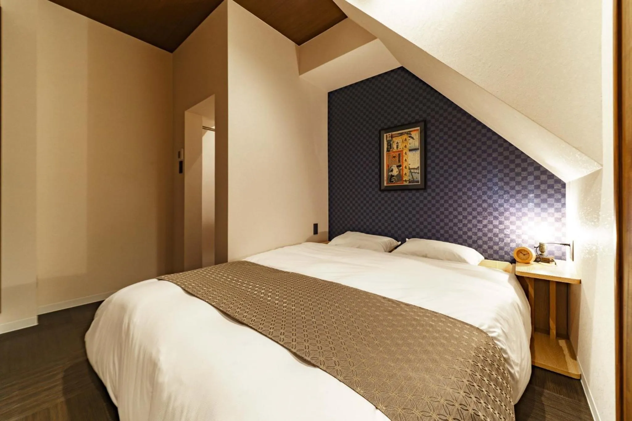 Bed in Now and then old villa Shinsaibashi sky garden cyp - Vacation STAY 24603v