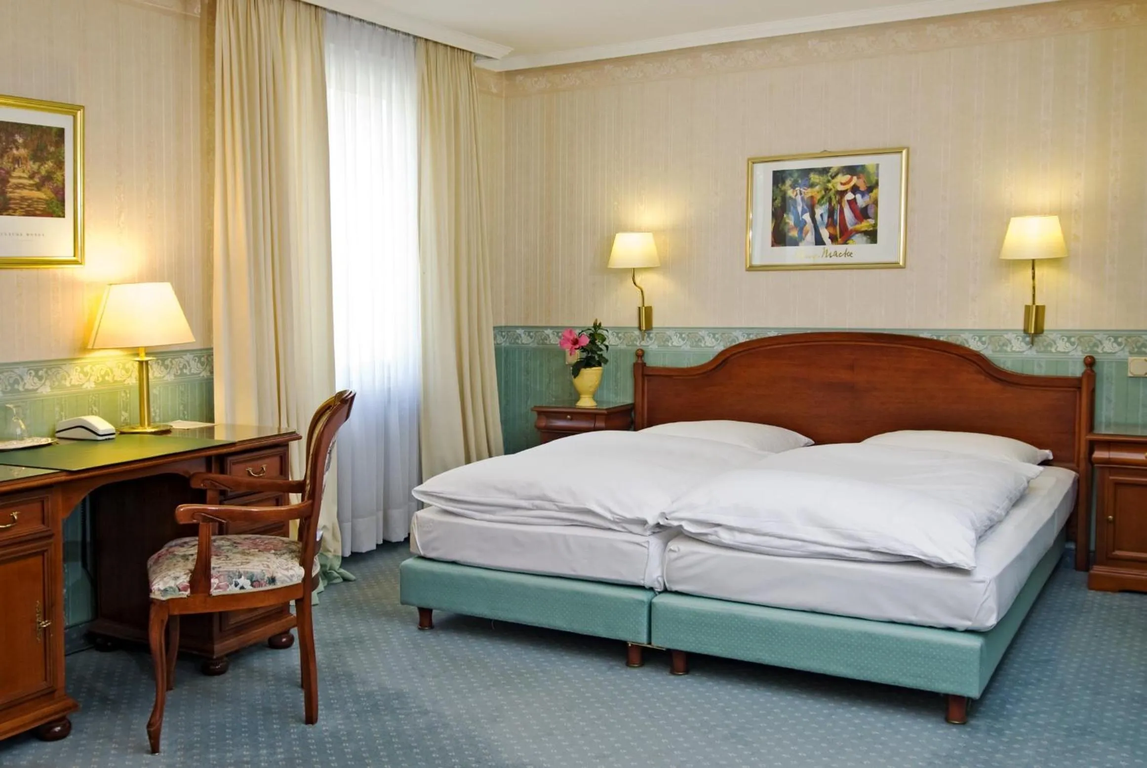 Photo of the whole room, Bed in Wald-Hotel
