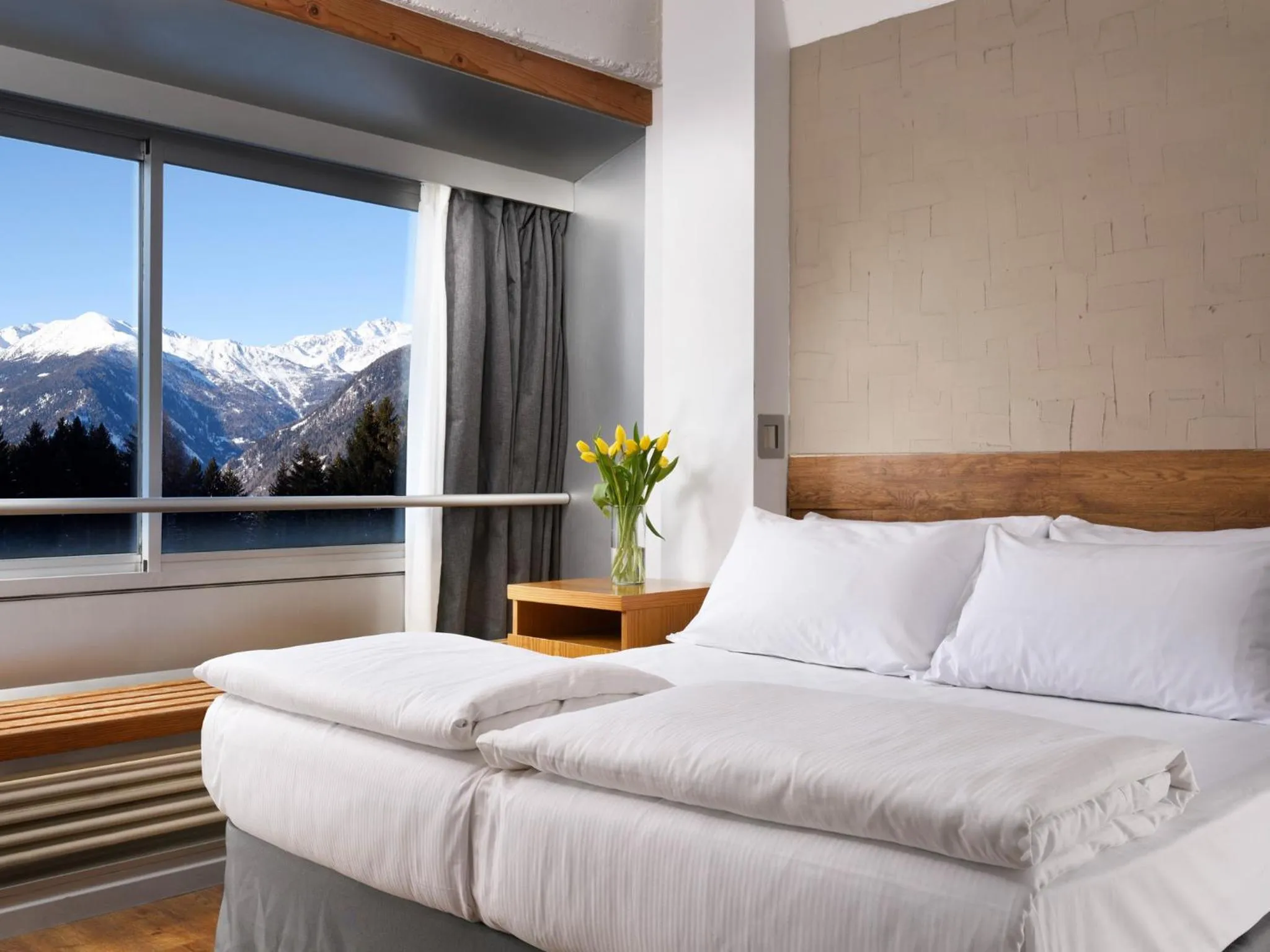 Bedroom, Bed in TH Marilleva