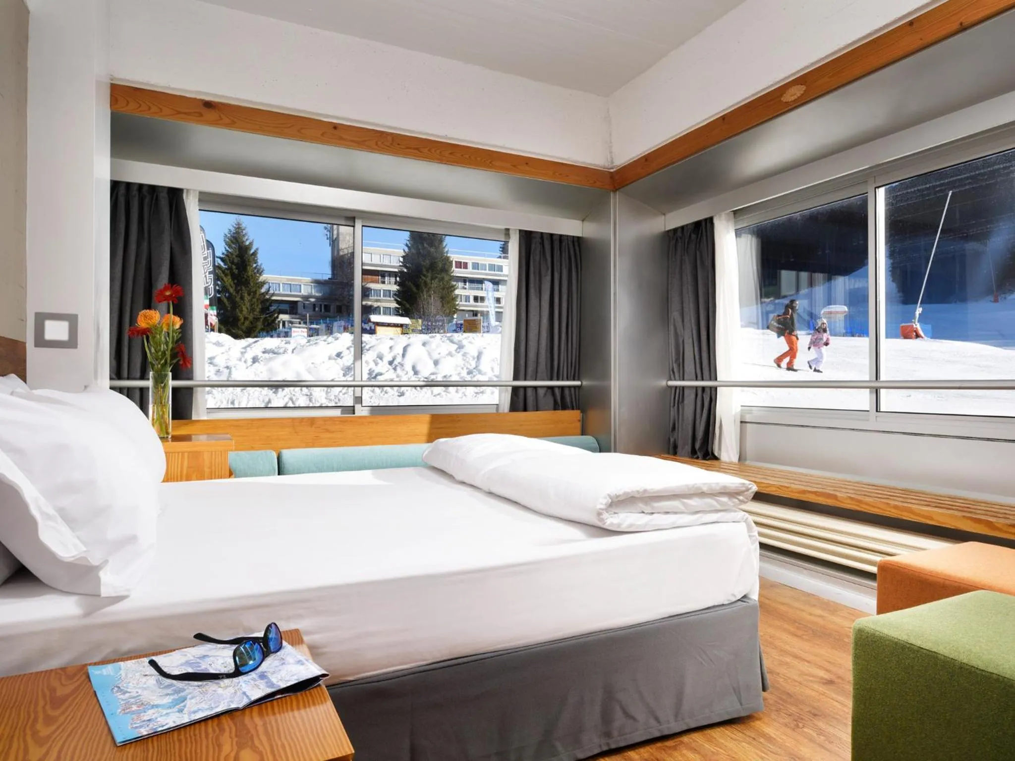 Bedroom, Bed in TH Marilleva