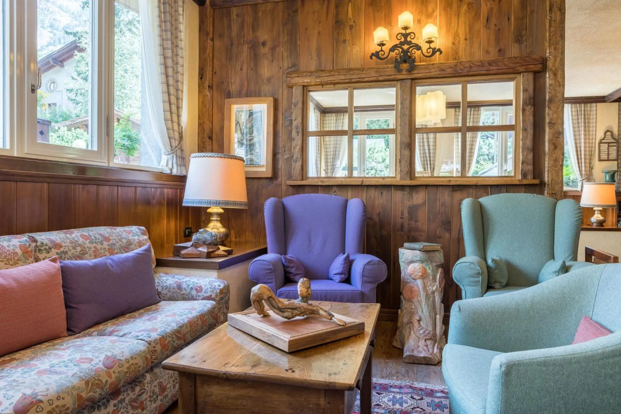 Living room in HOTEL BOUTON D'OR Courmayeur