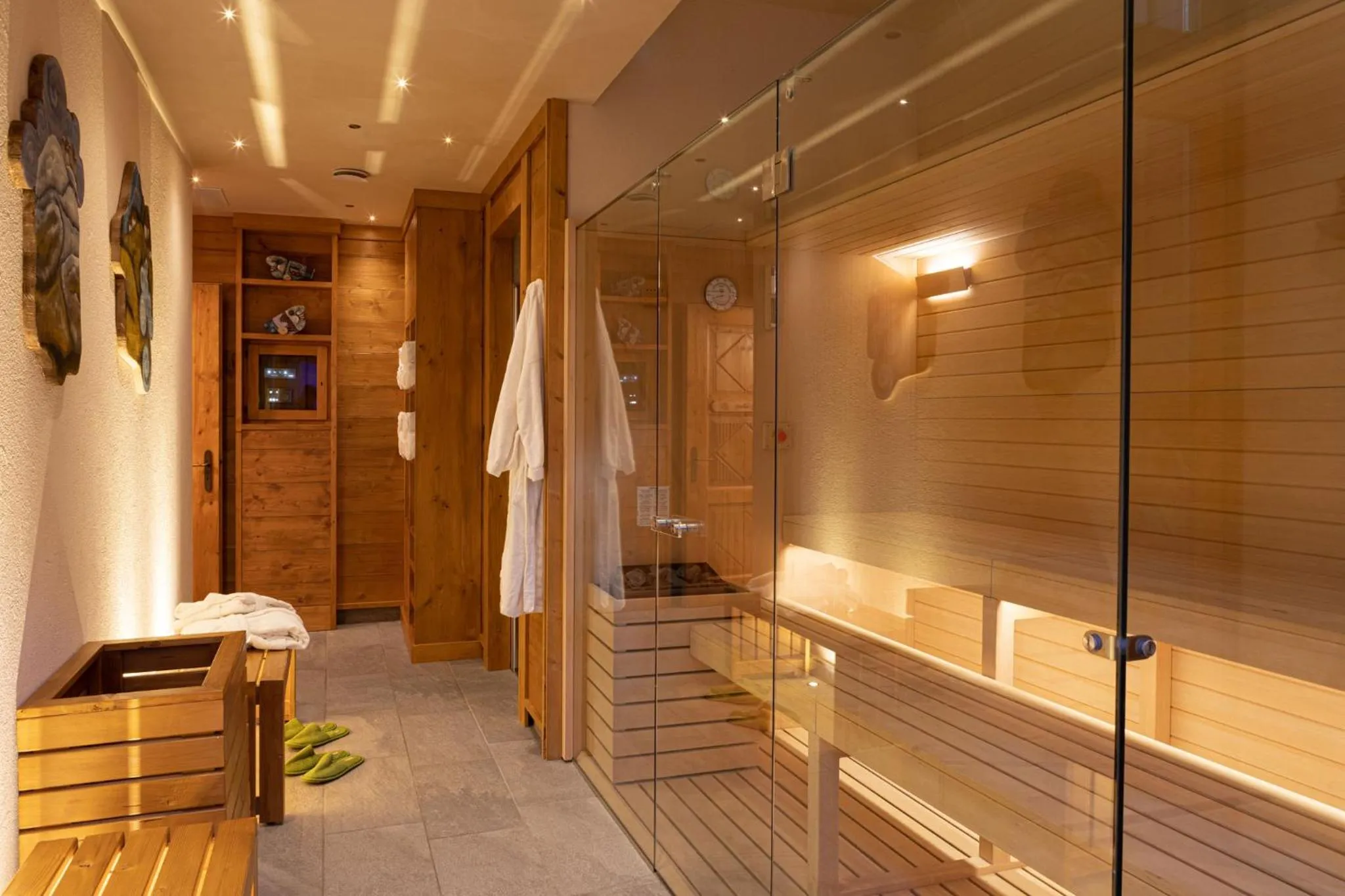Sauna in HOTEL BOUTON D'OR Courmayeur