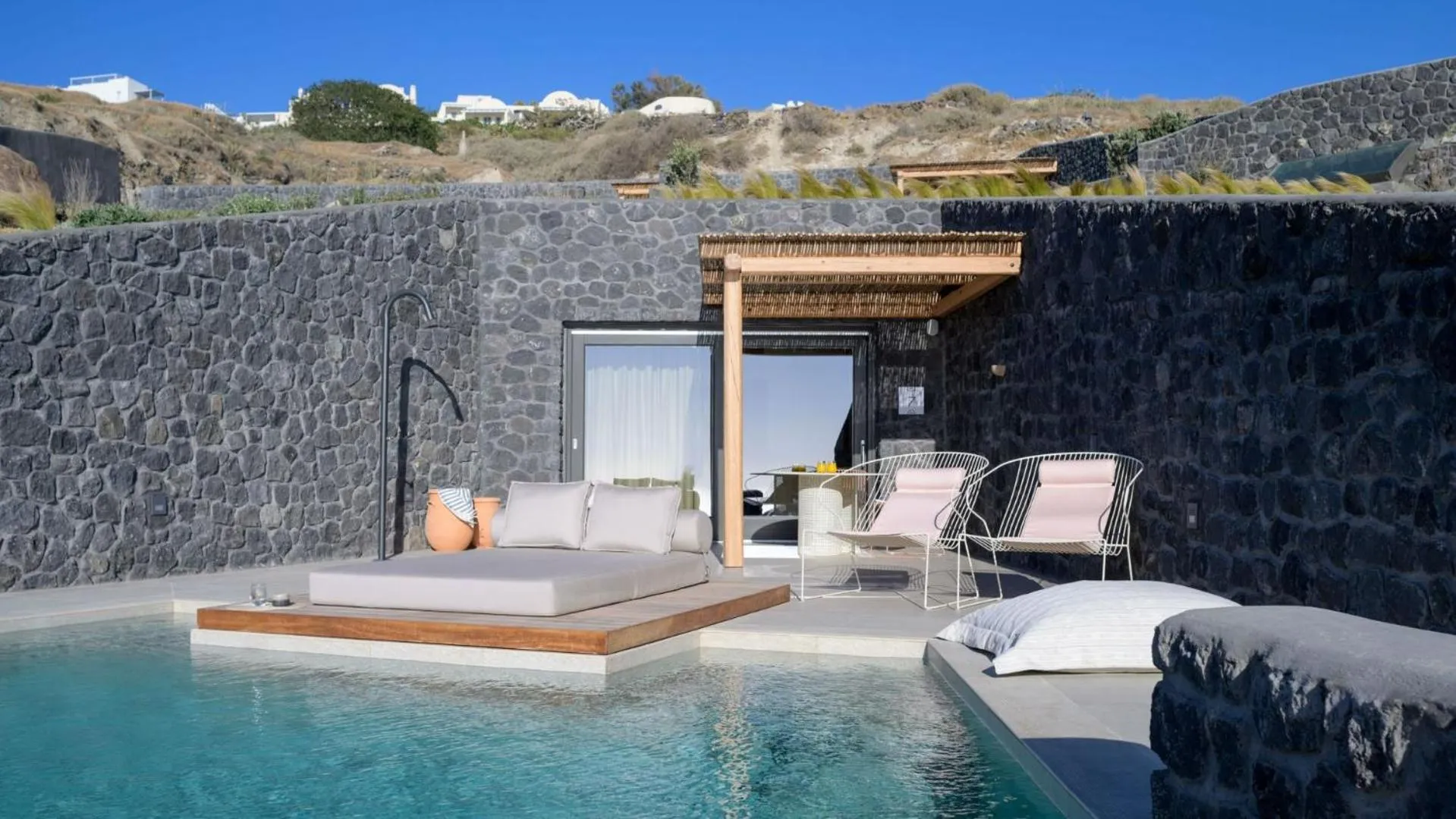 Seating area in Lithi Luxury Retreat