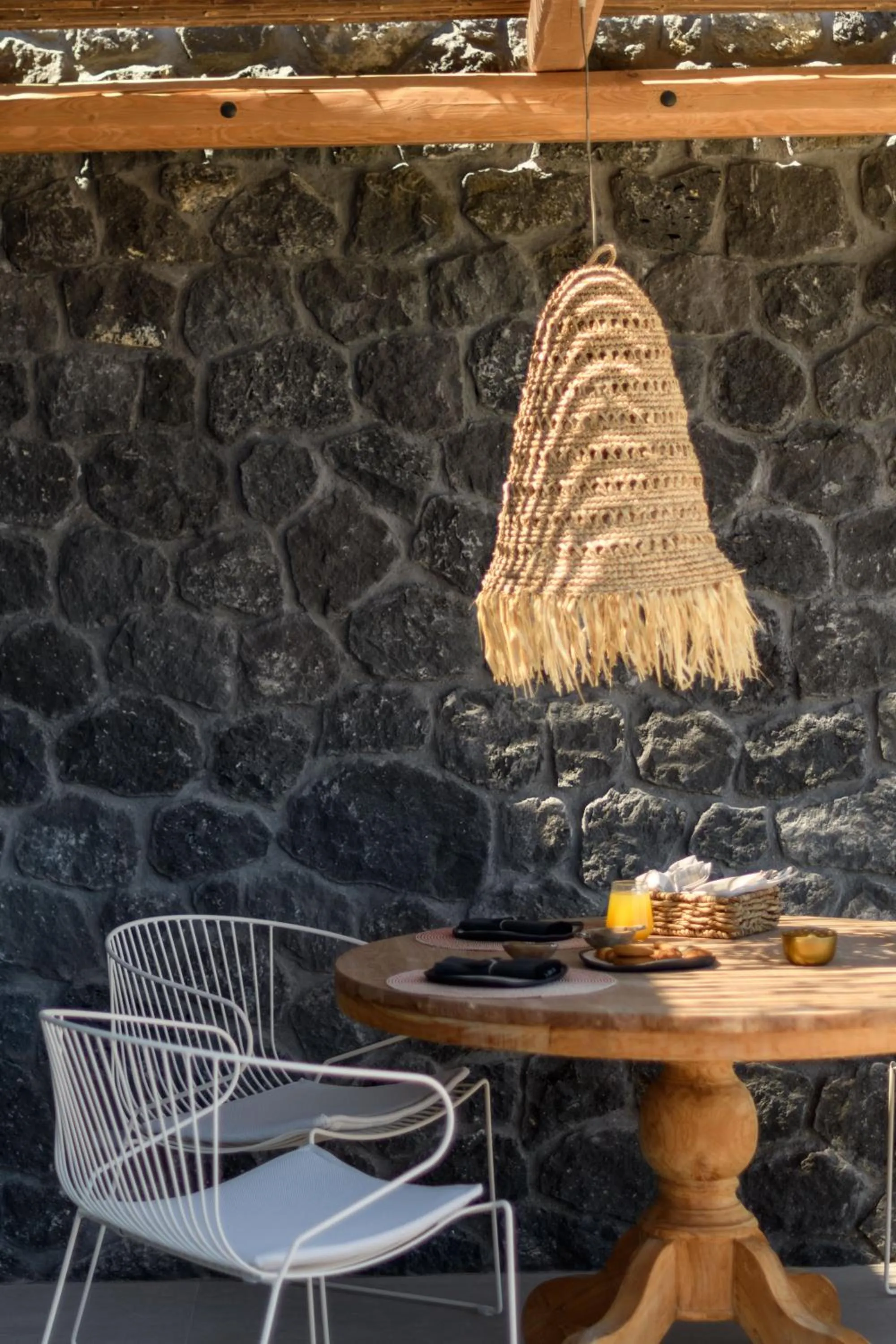 Dining area in Lithi Luxury Retreat