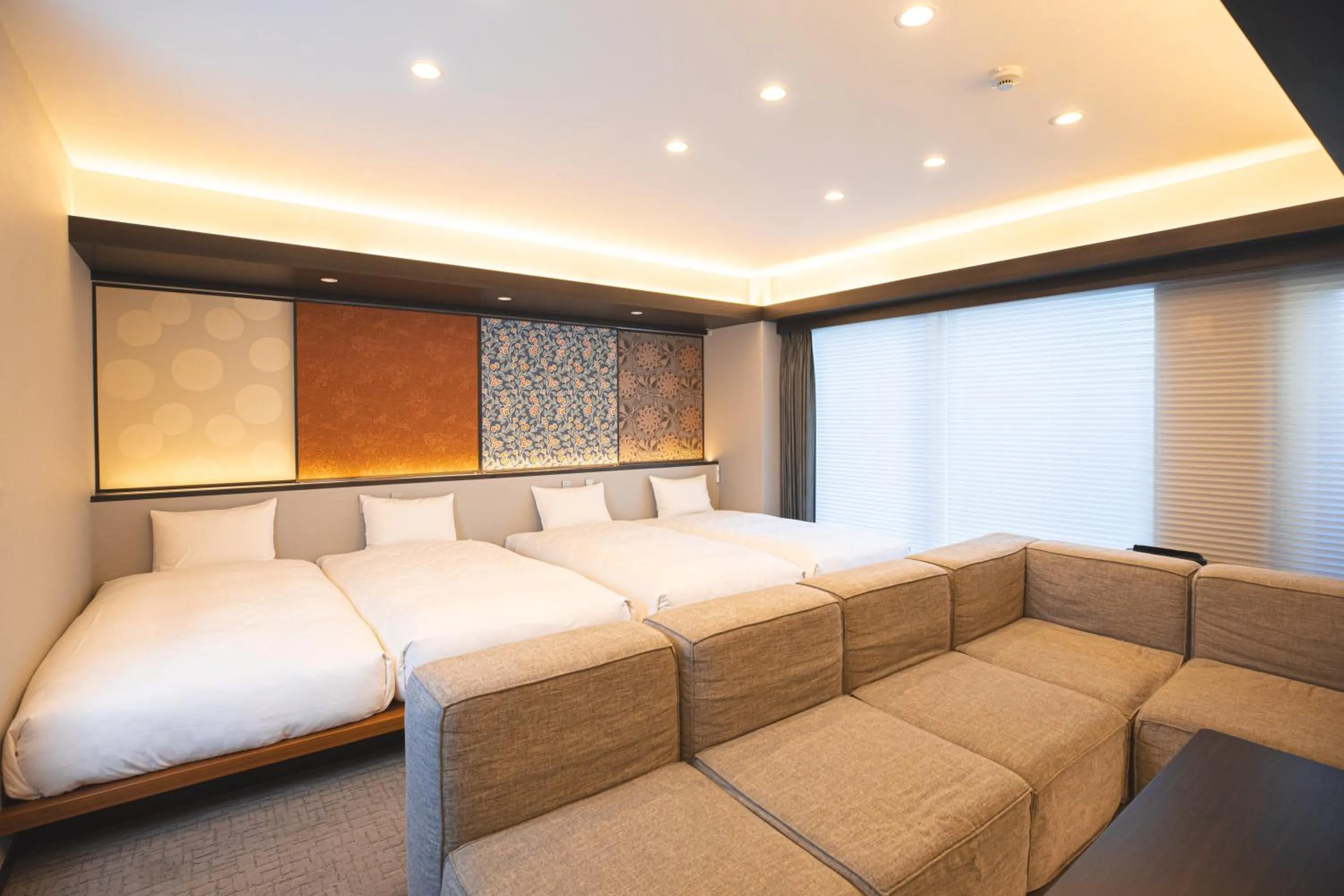 Bed in GOLD STAY Nagoya Osu