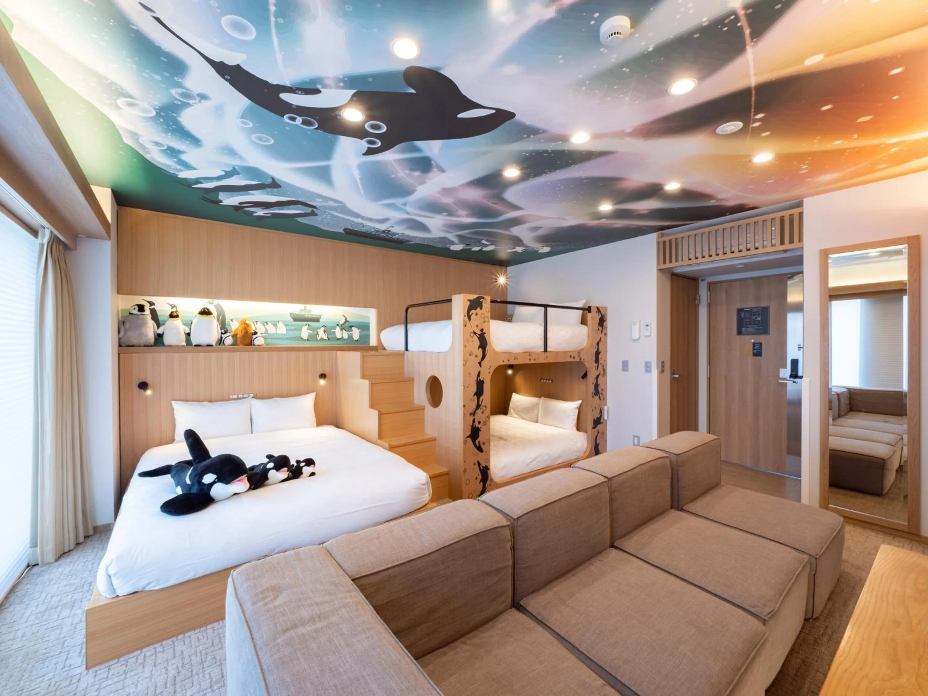 Bed in GOLD STAY Nagoya Osu