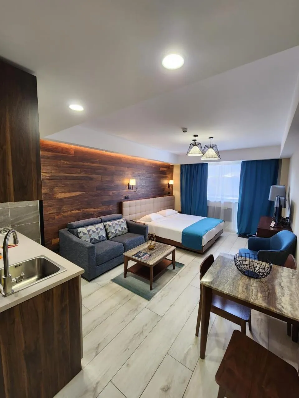 Living room, Bed in Residence Gudauri Hills