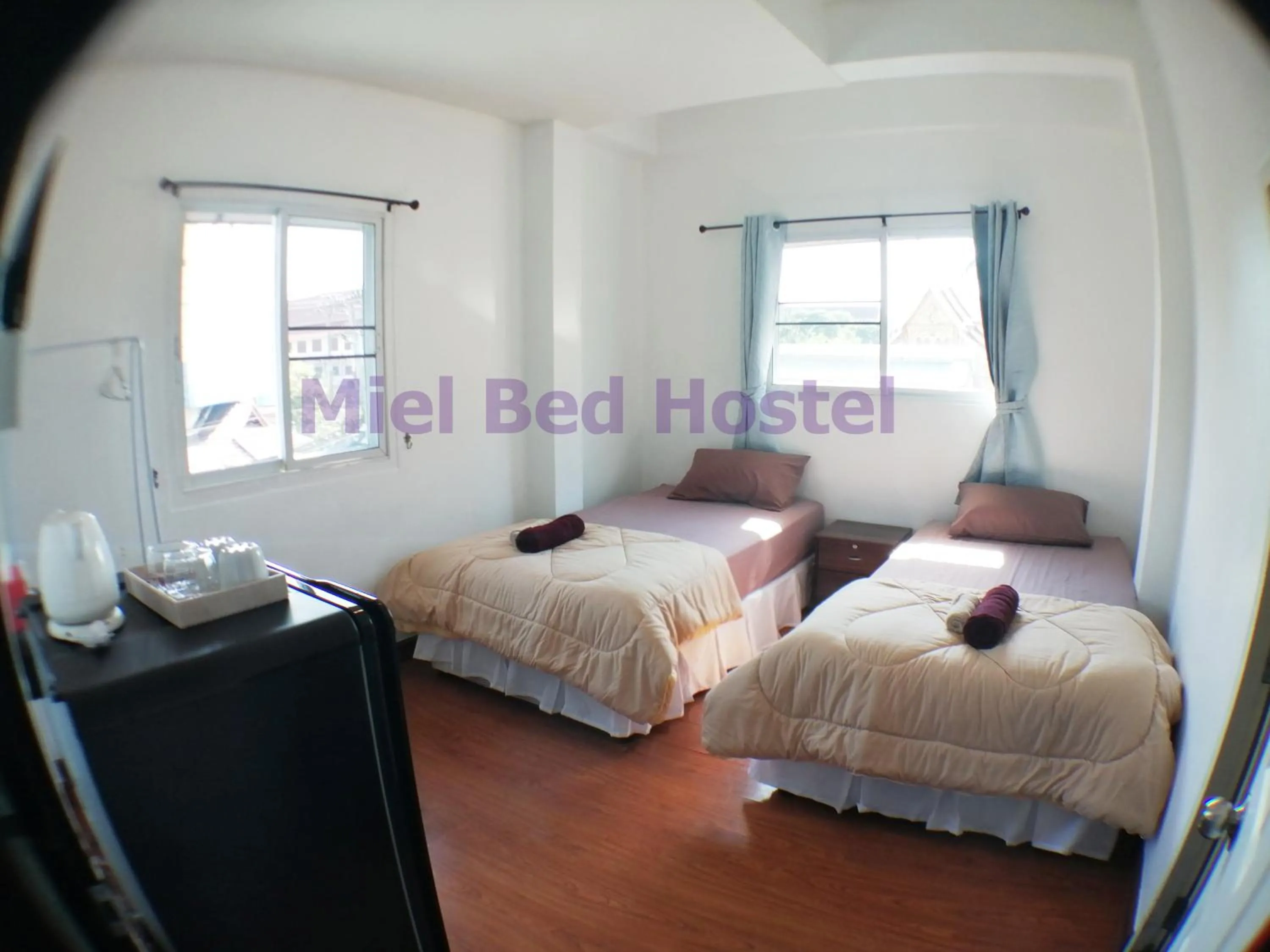 Twin Room with Private Bathroom in MIEL BED Hostel & Gallery