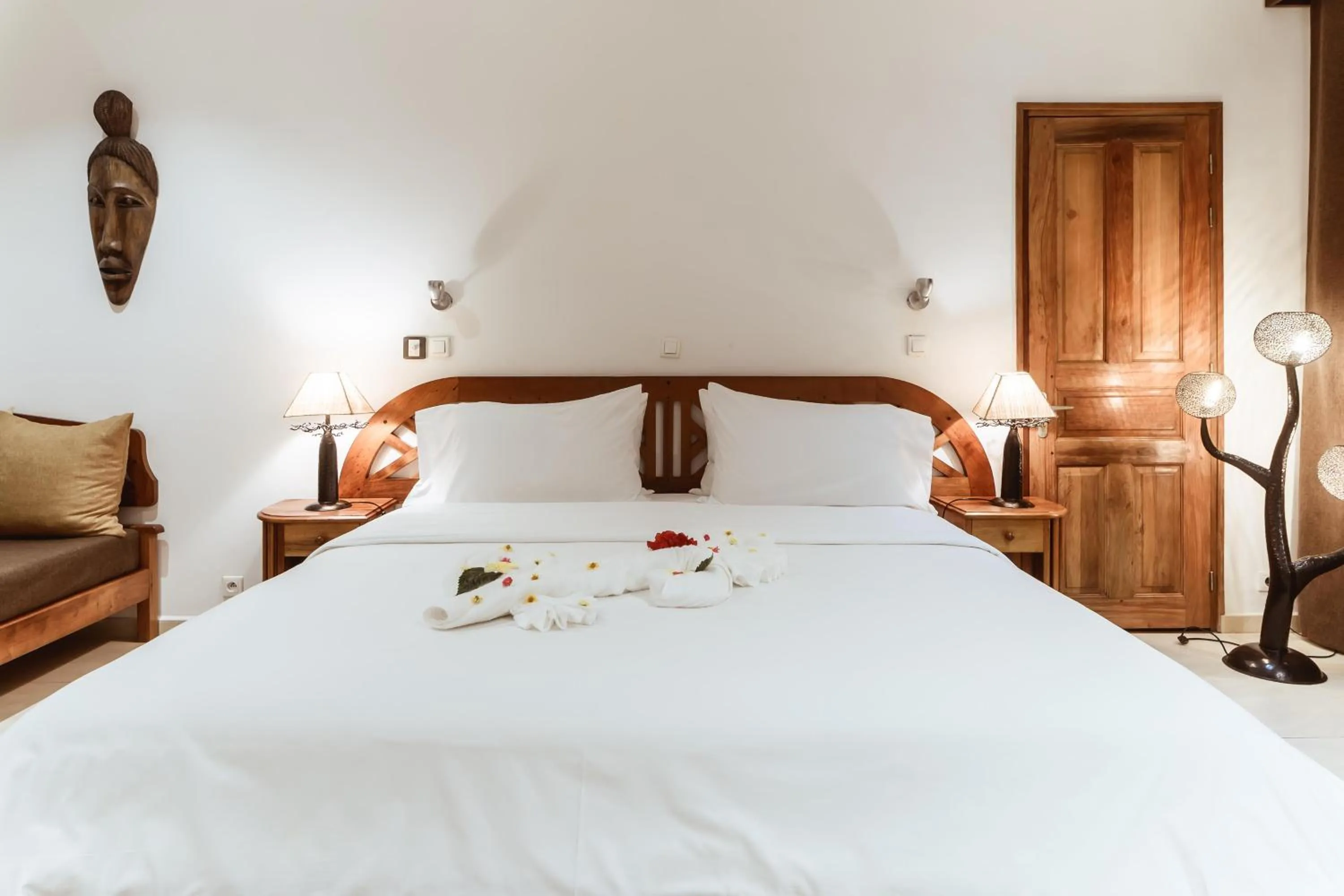 Bed in Vanila Hotel & Spa